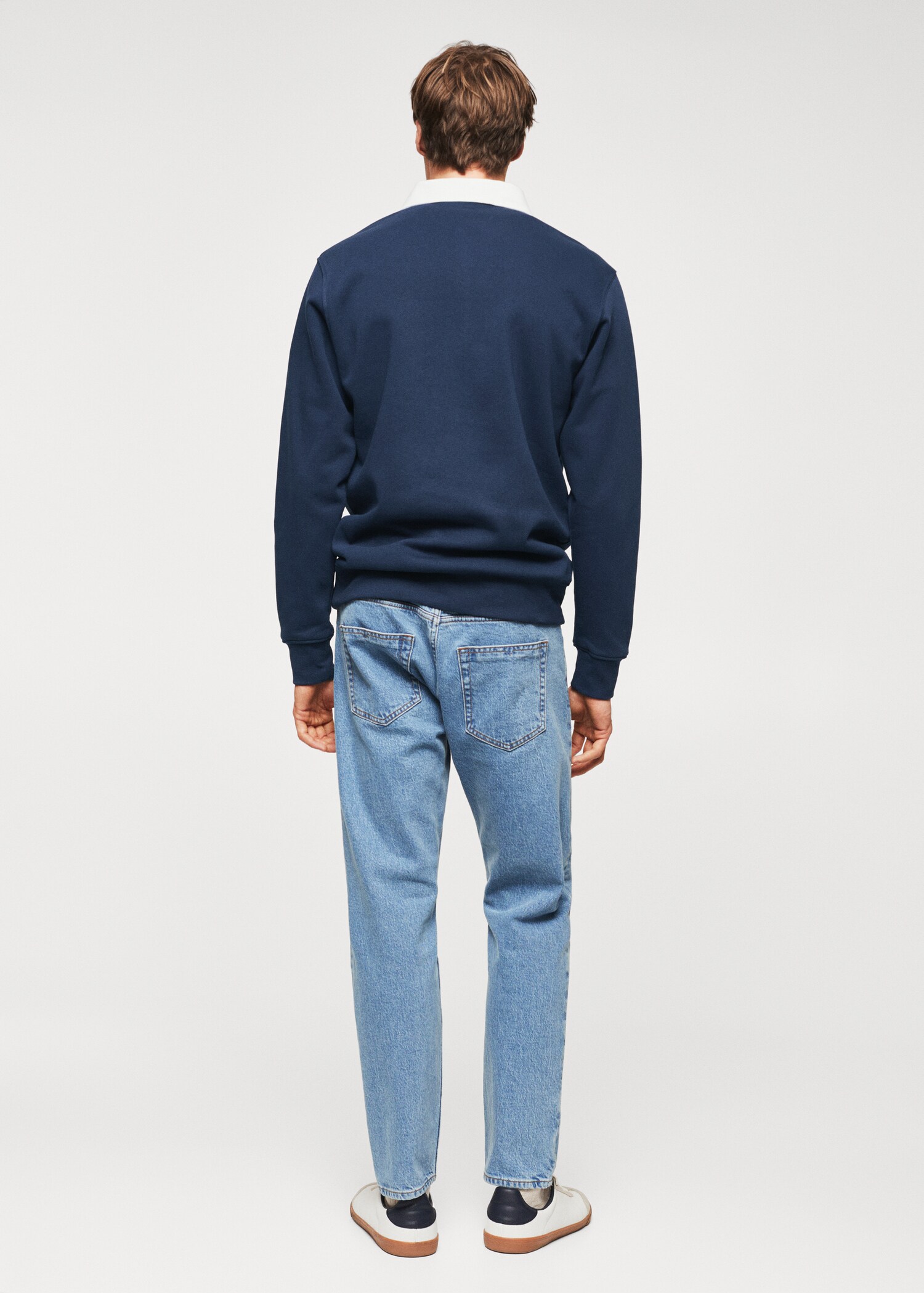 Embroidered cotton polo - Reverse of the article