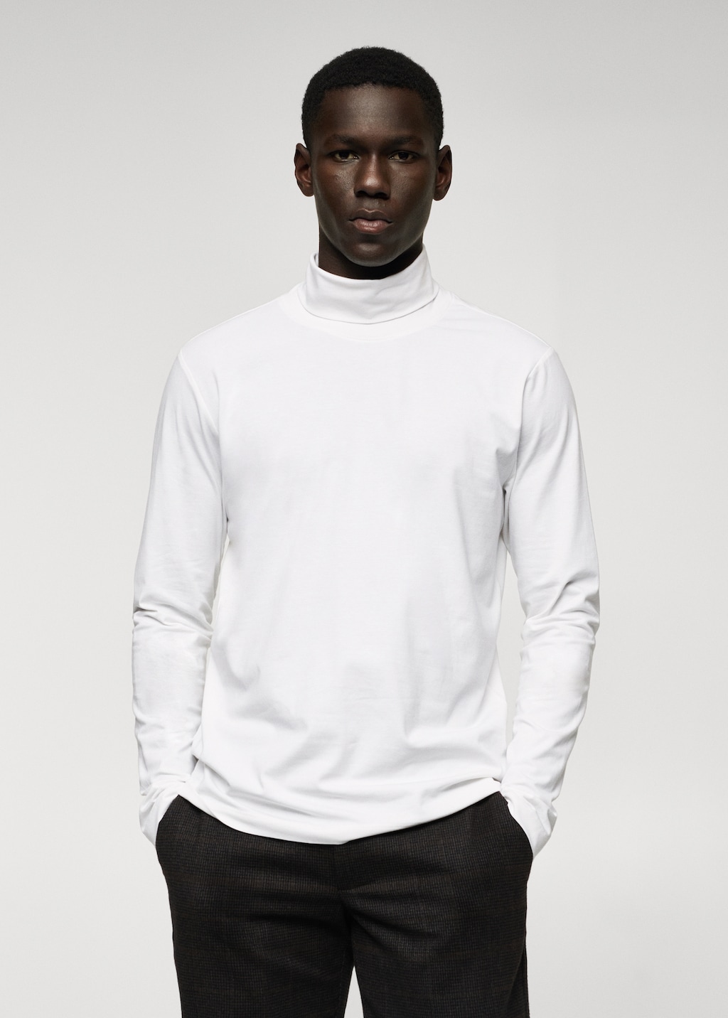 Turtleneck long sleeved t shirt Men MANGO Pakistan