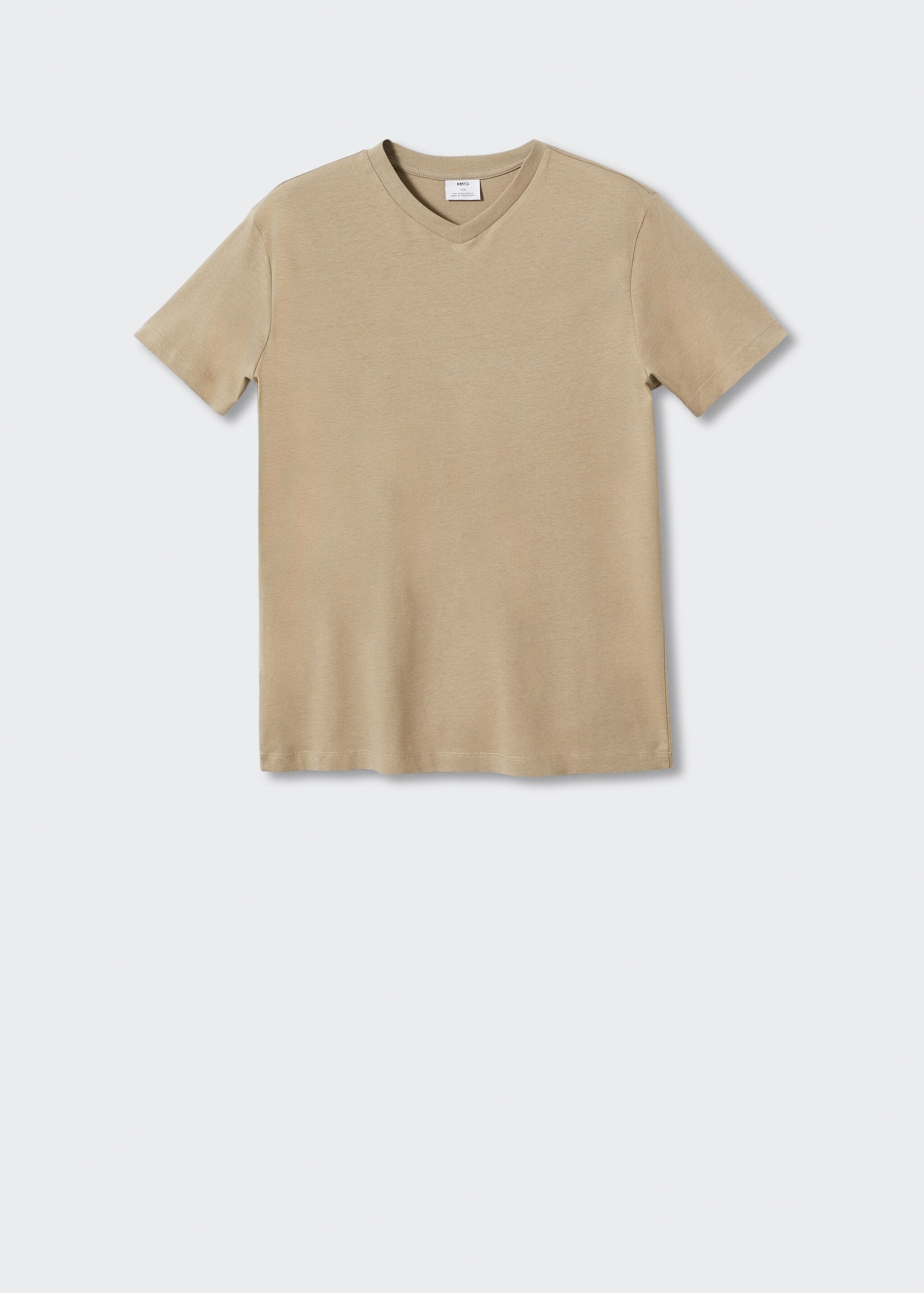 Basic pique-neck lightweight t-shirt - Article without model