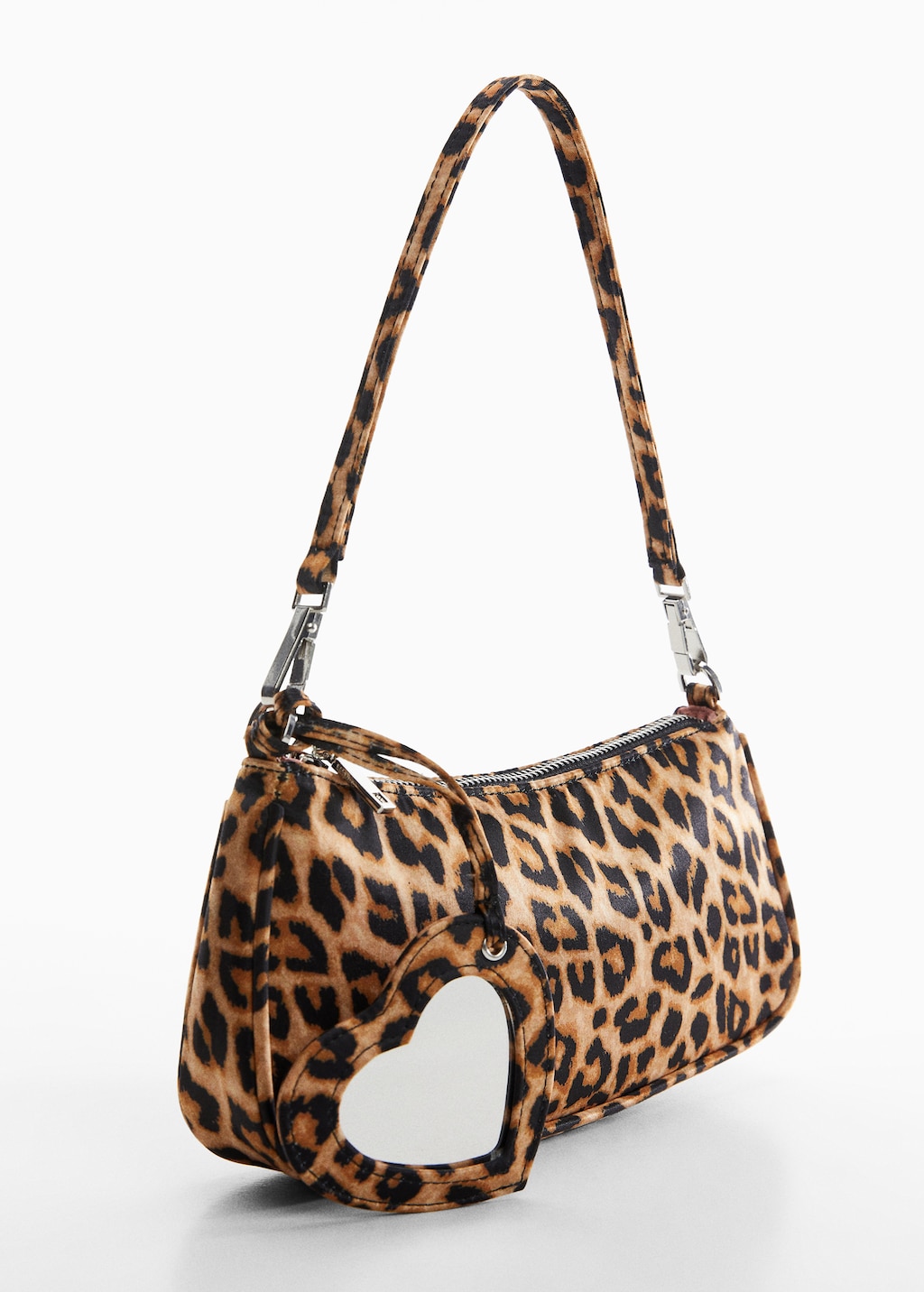 Animal print handbag with mirror detail Women MANGO Niger