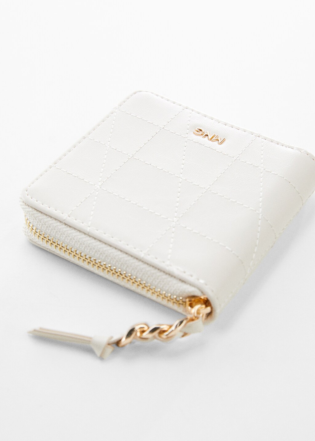 Mango quilted coin purse hotsell