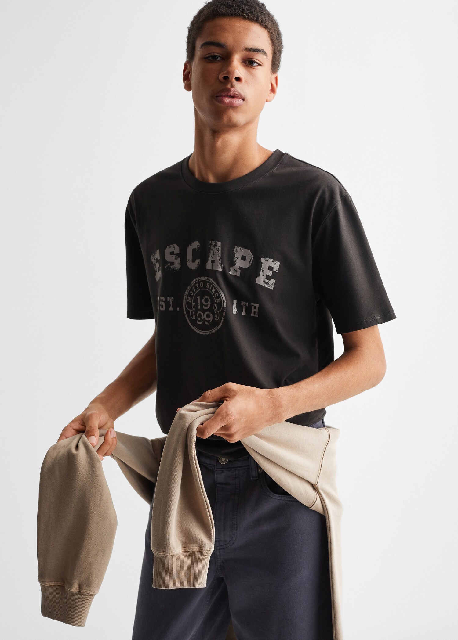 Tricou din bumbac cu mânecă scurtă - Detaliu al articolului 2