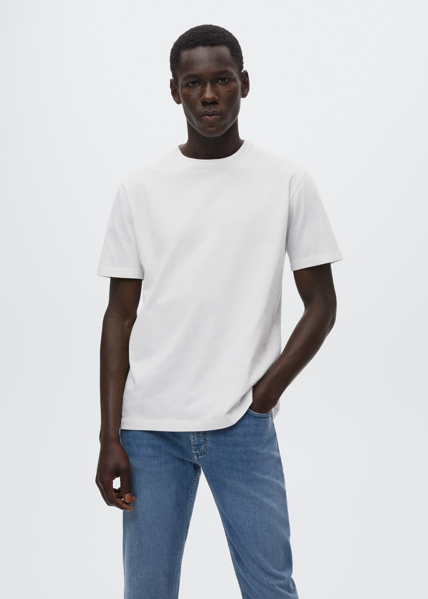 Basic mercerised lightweight shirt - Medium plane