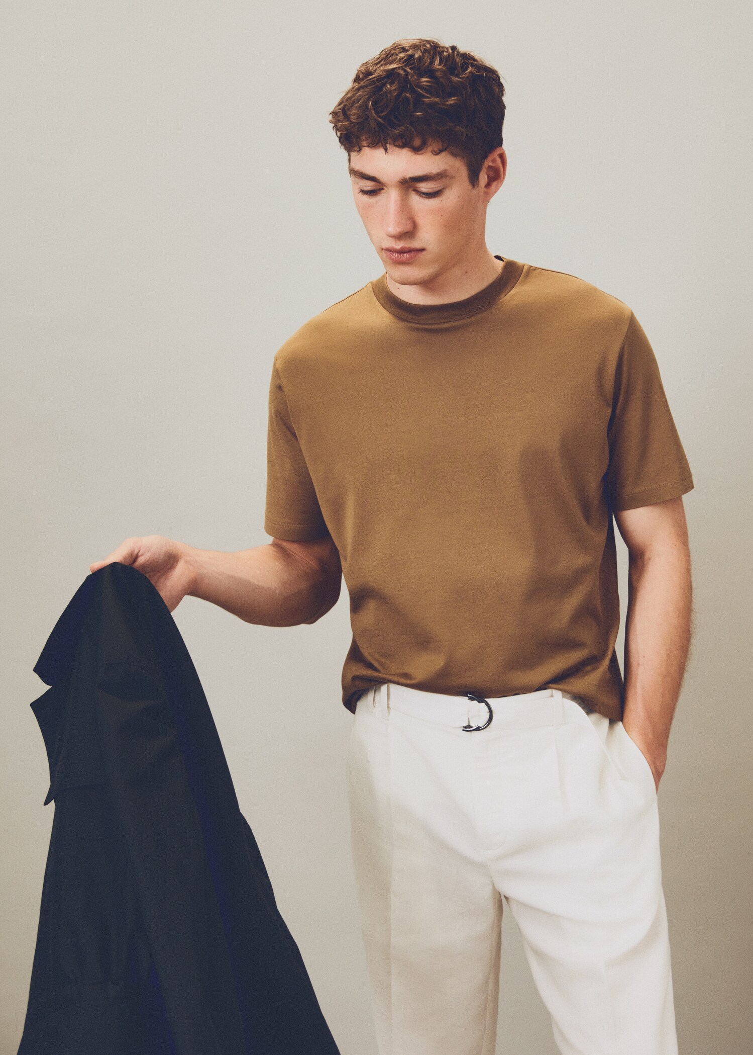 Basic gemerceriseerd lightweight T-shirt - Detail van het artikel 5