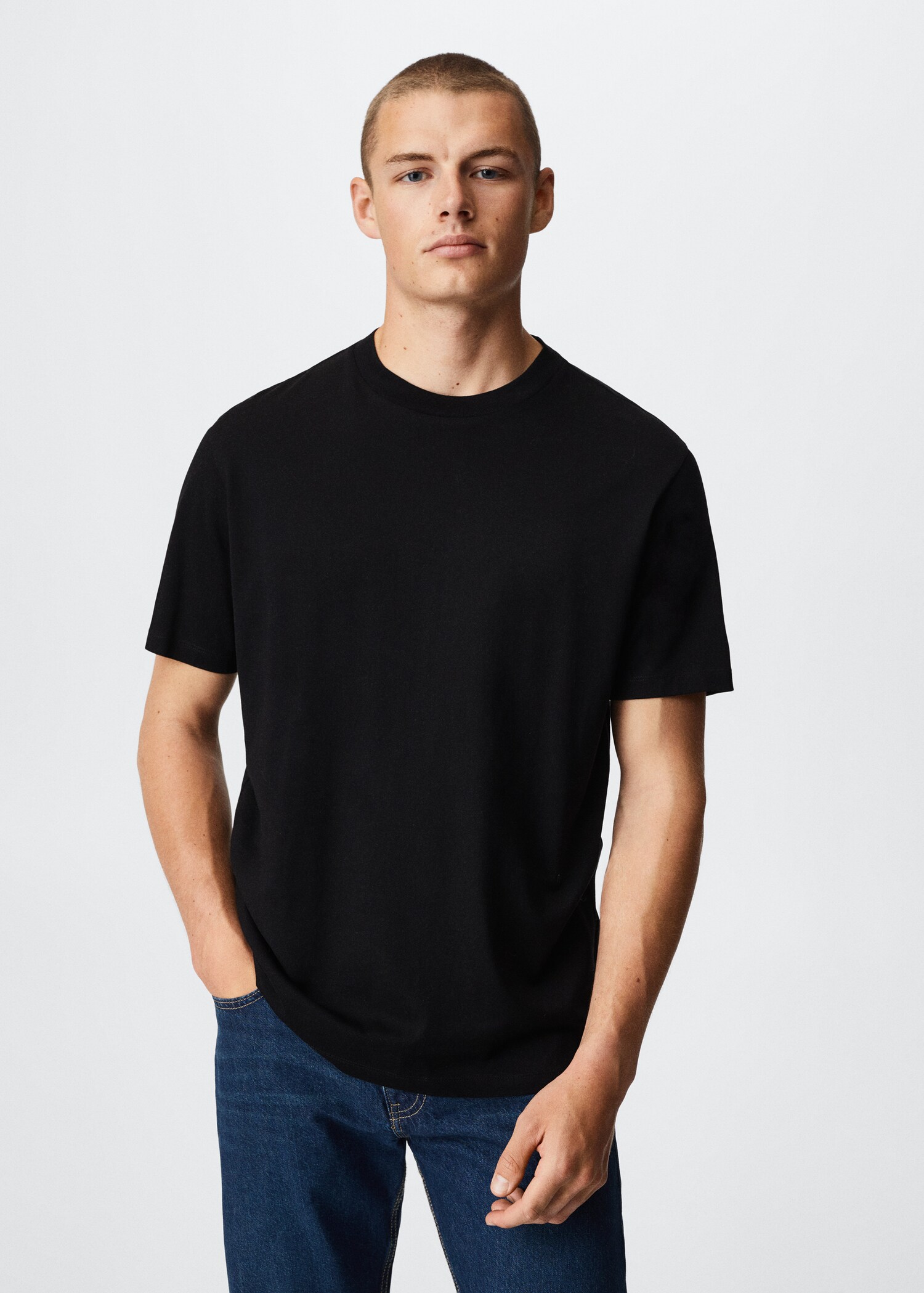 Basic mercerised lightweight shirt - Medium plane