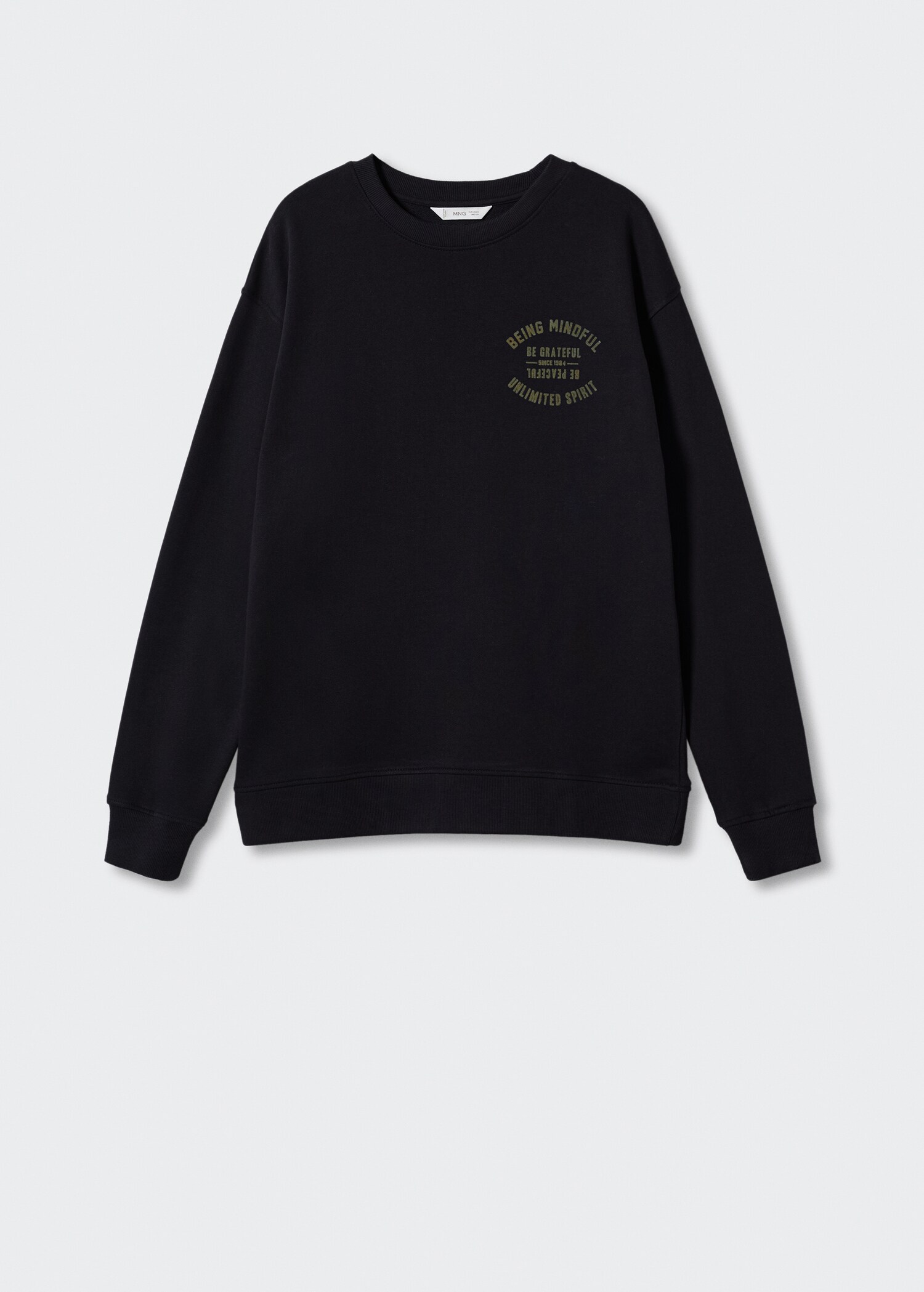 Message cotton sweatshirt - Article without model