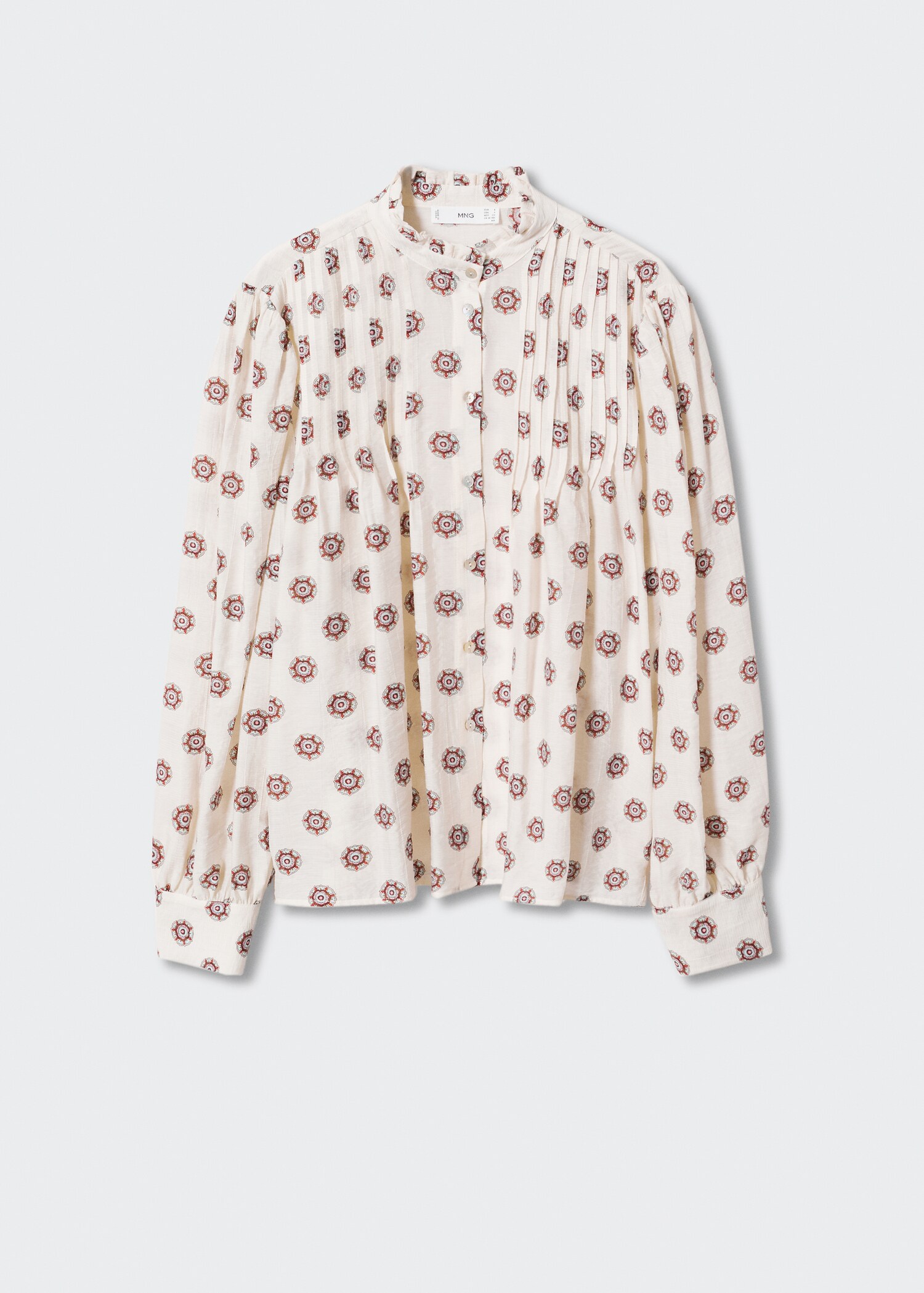 Bluse mit geometrischem Muster - Artikel ohne Model