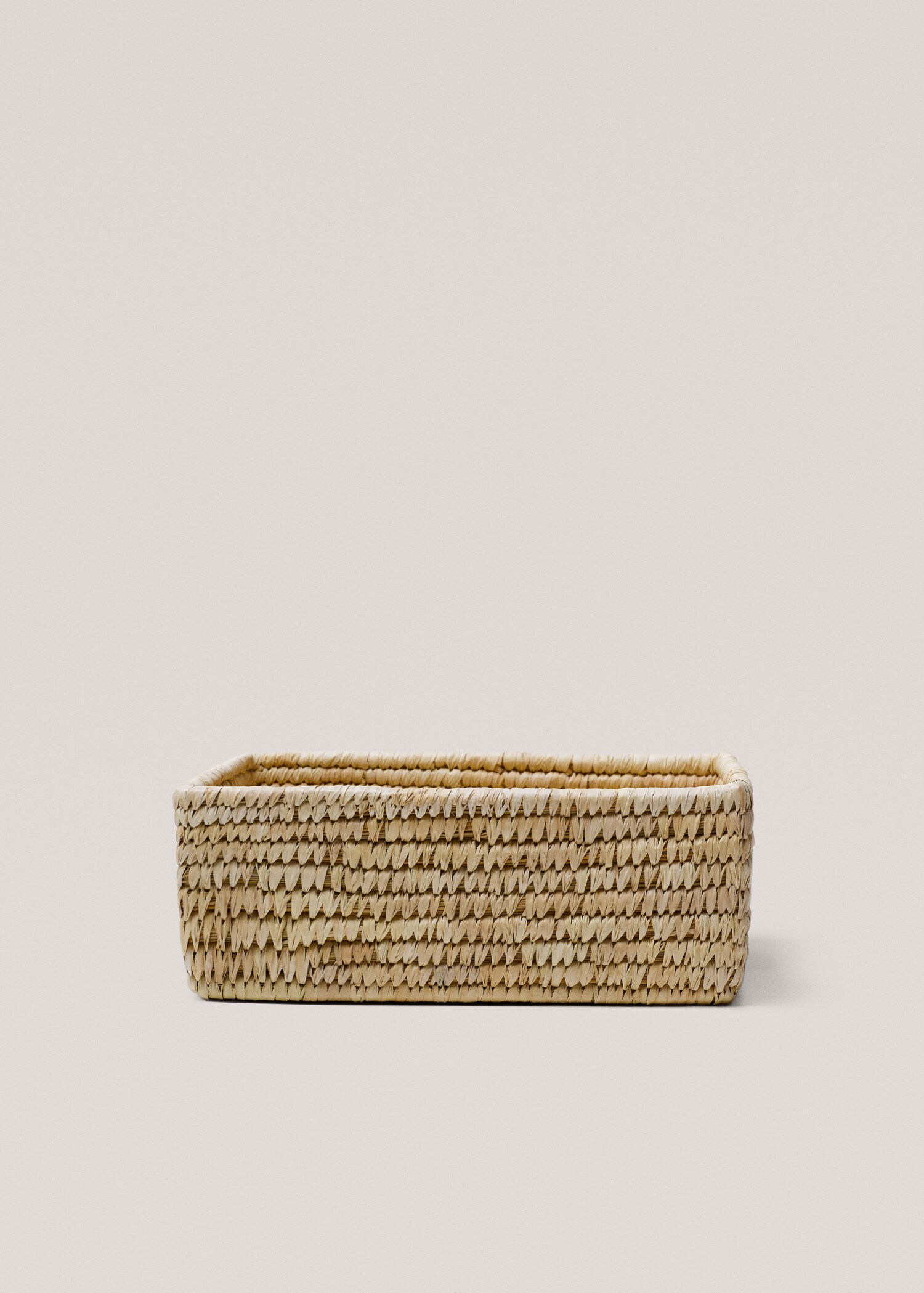 Rechteckiger Korb aus Naturfasern 30 x 22 cm - Artikel ohne Model