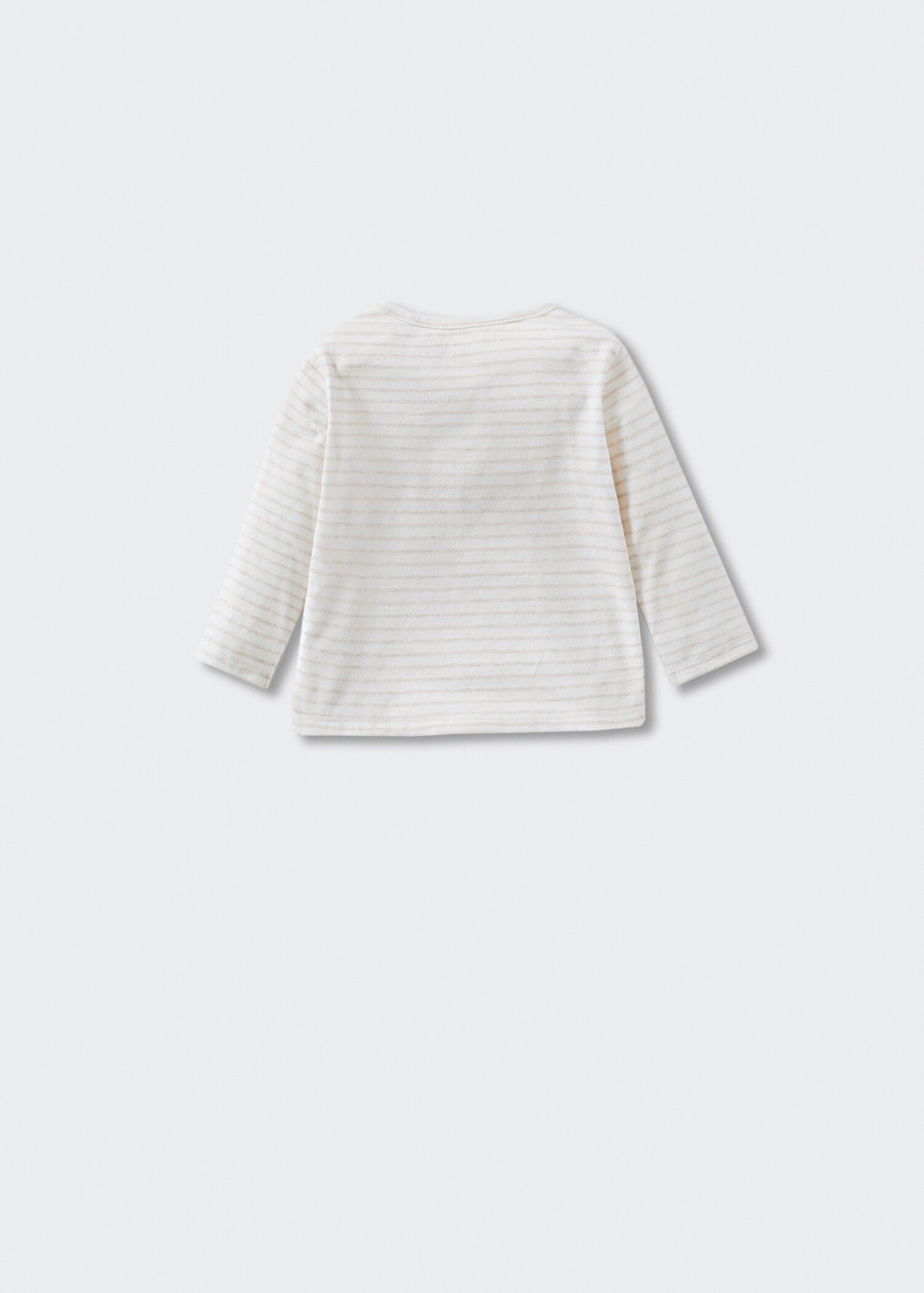 T-shirt algodão riscas - Verso do artigo