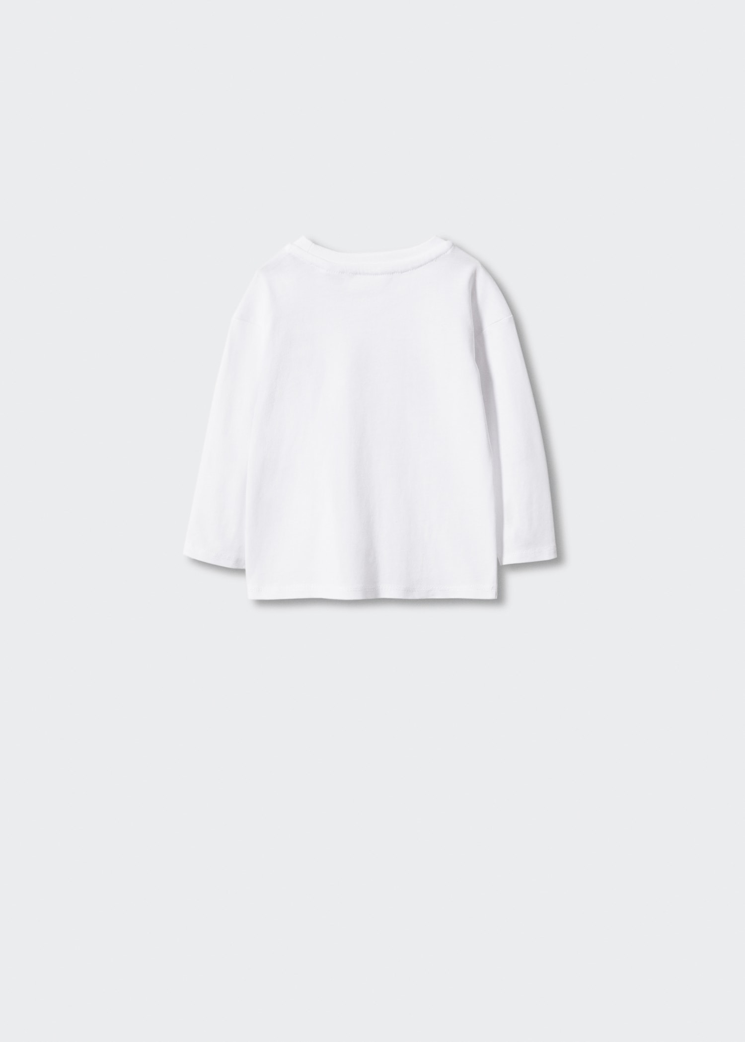 Texturiertes Langarm-T-Shirt - Rückseite des Artikels