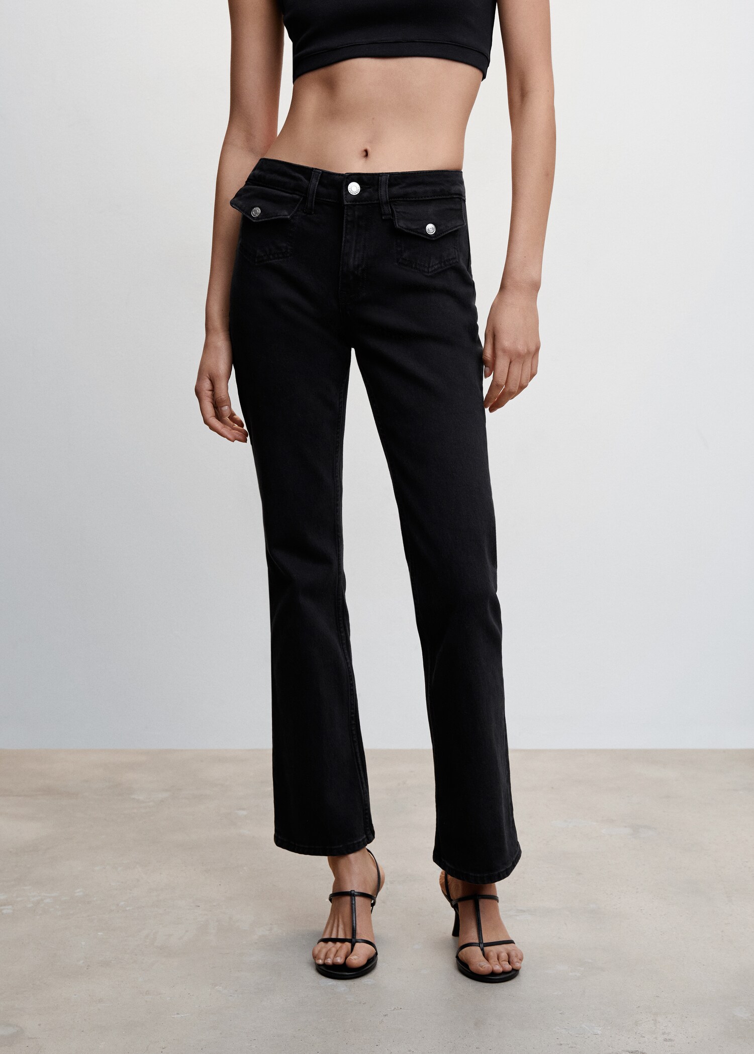 Jean flare poches - Plan moyen
