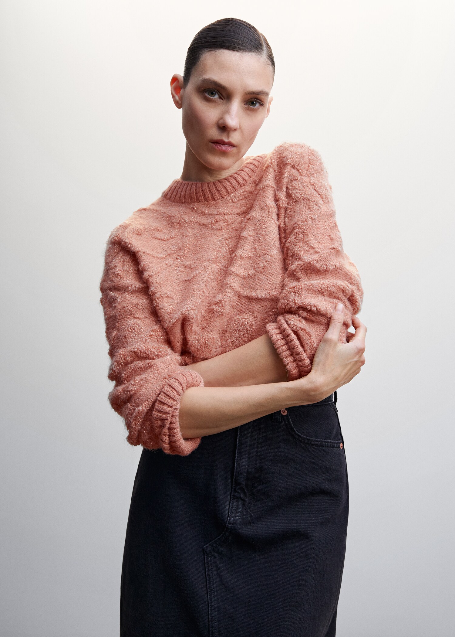 Pull-over maille jacquard - Plan moyen