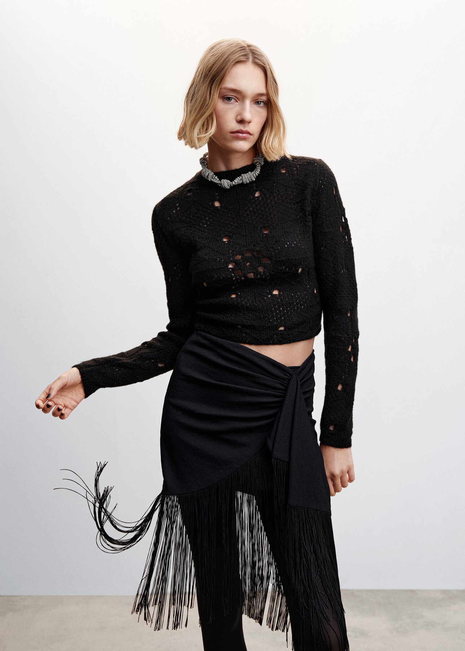 Open Back Crossover Long Sleeve Sweater Open Back Crossover Long Sleeve Sweater