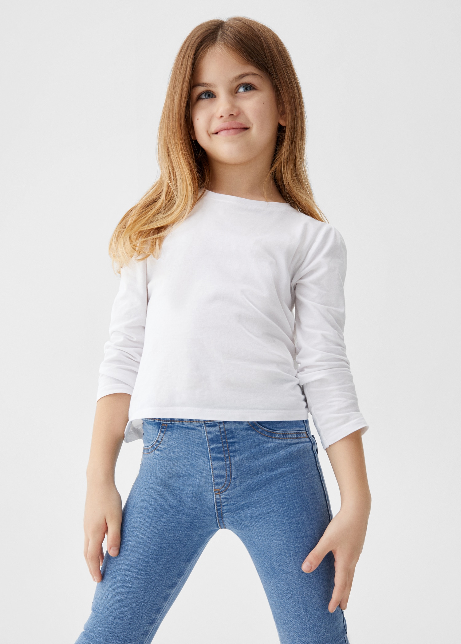 Elastic high-waist jeggings Kids MANGO China