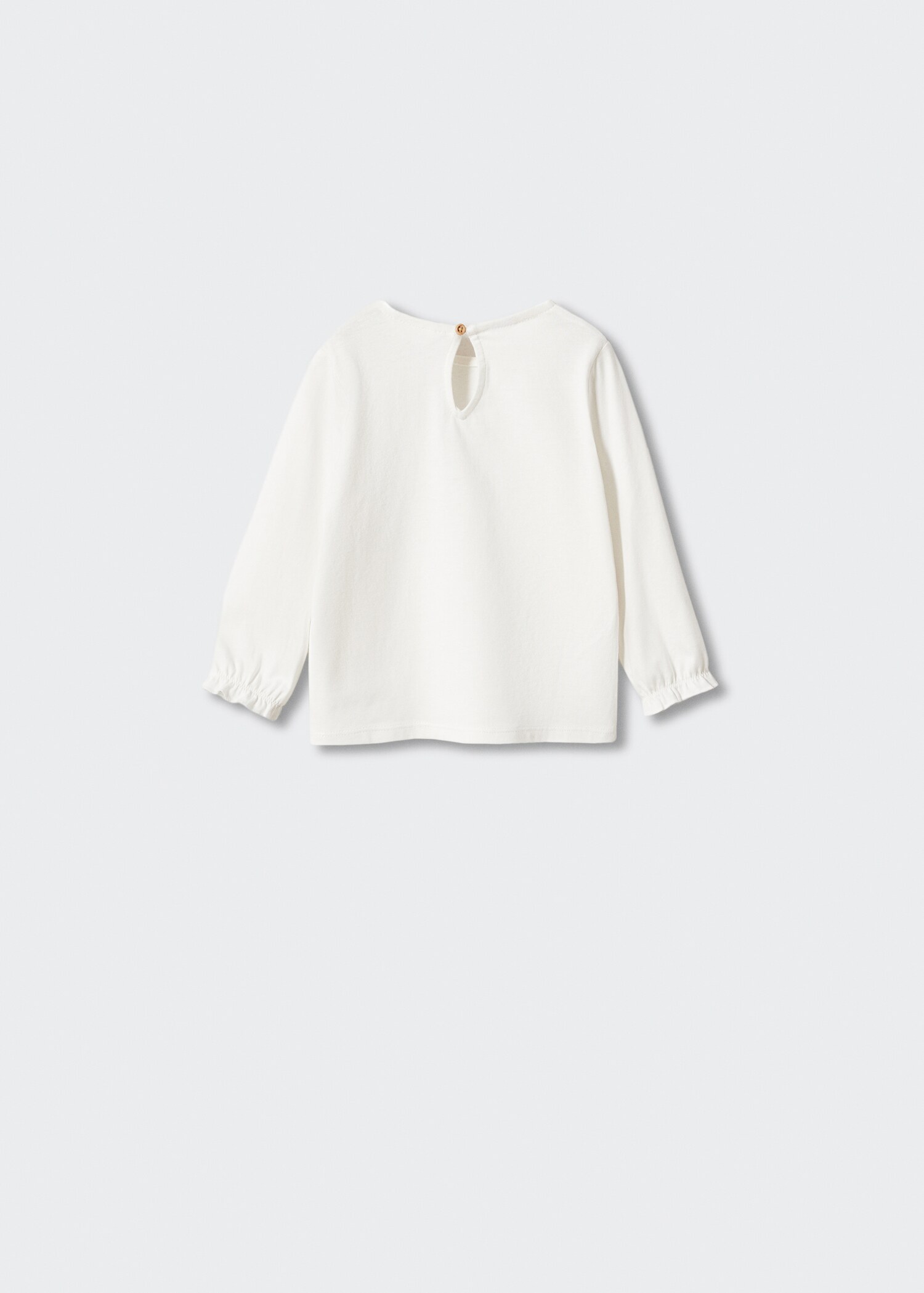 Langärmliges T-Shirt mit Relief - Rückseite des Artikels