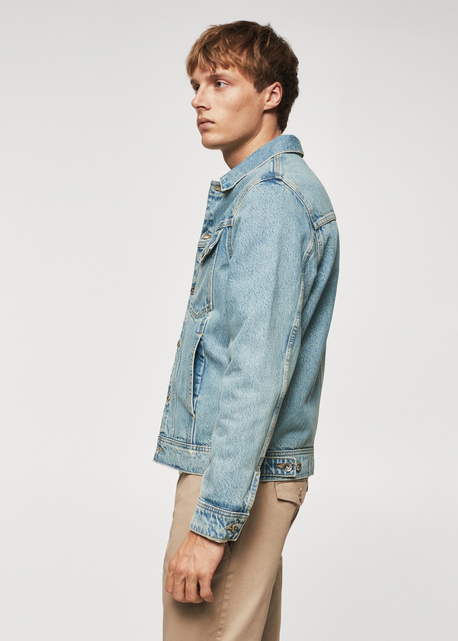 Denimjakke med vintage-vask - Artikkeldetalj 6