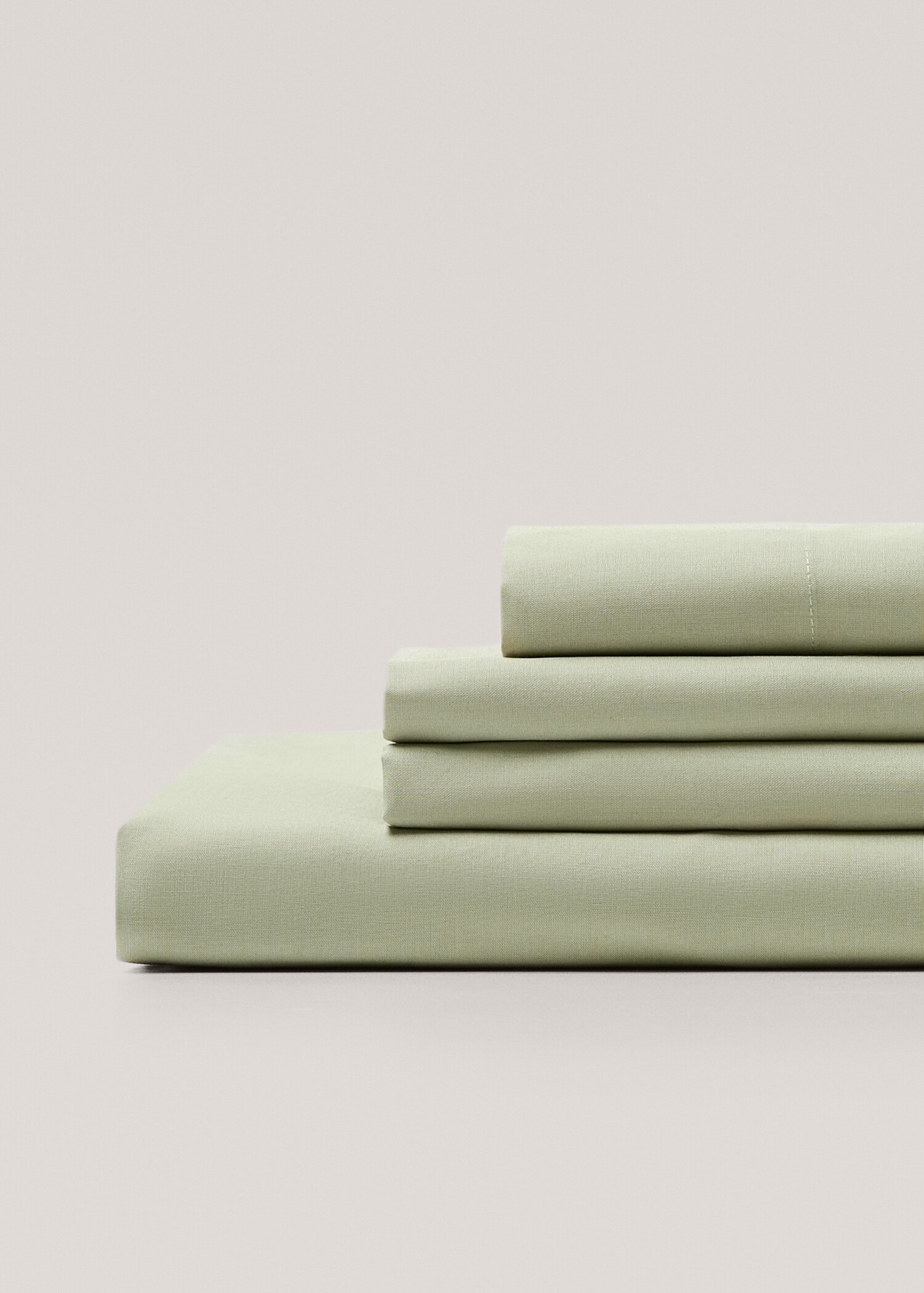 Cotton fitted sheet (180 threads) 150x200x30cm - Details of the article 2