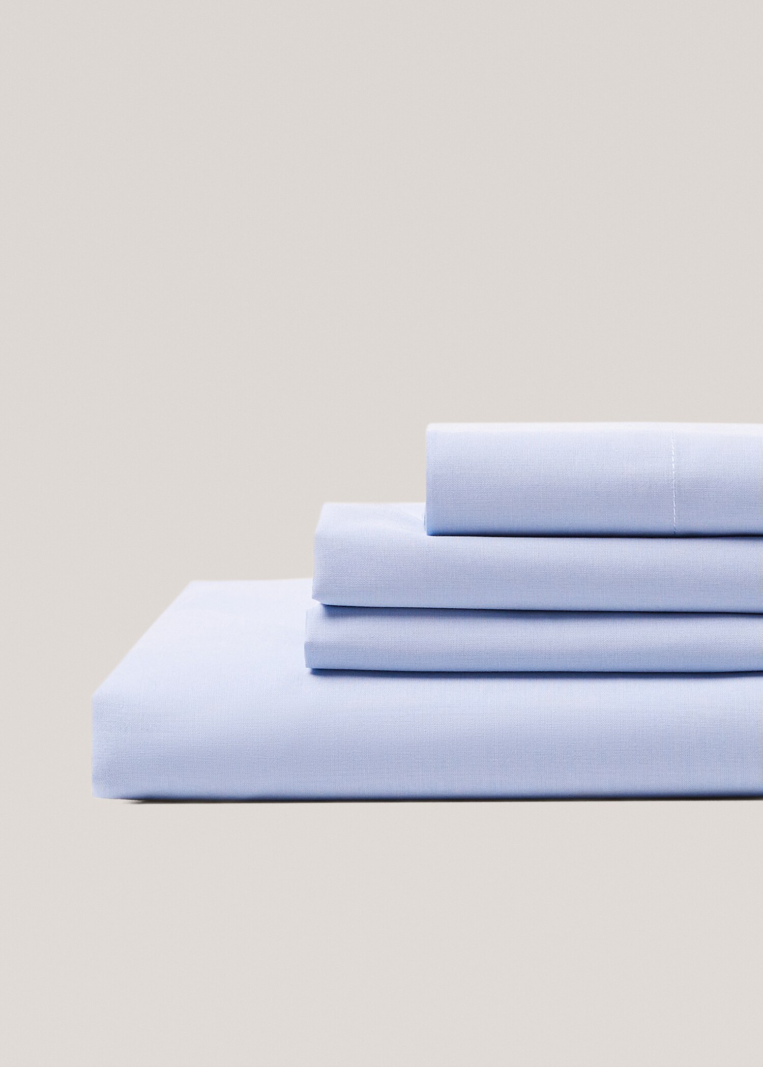 Cotton fitted sheet (180 threads) 150x200x30cm - Details of the article 3