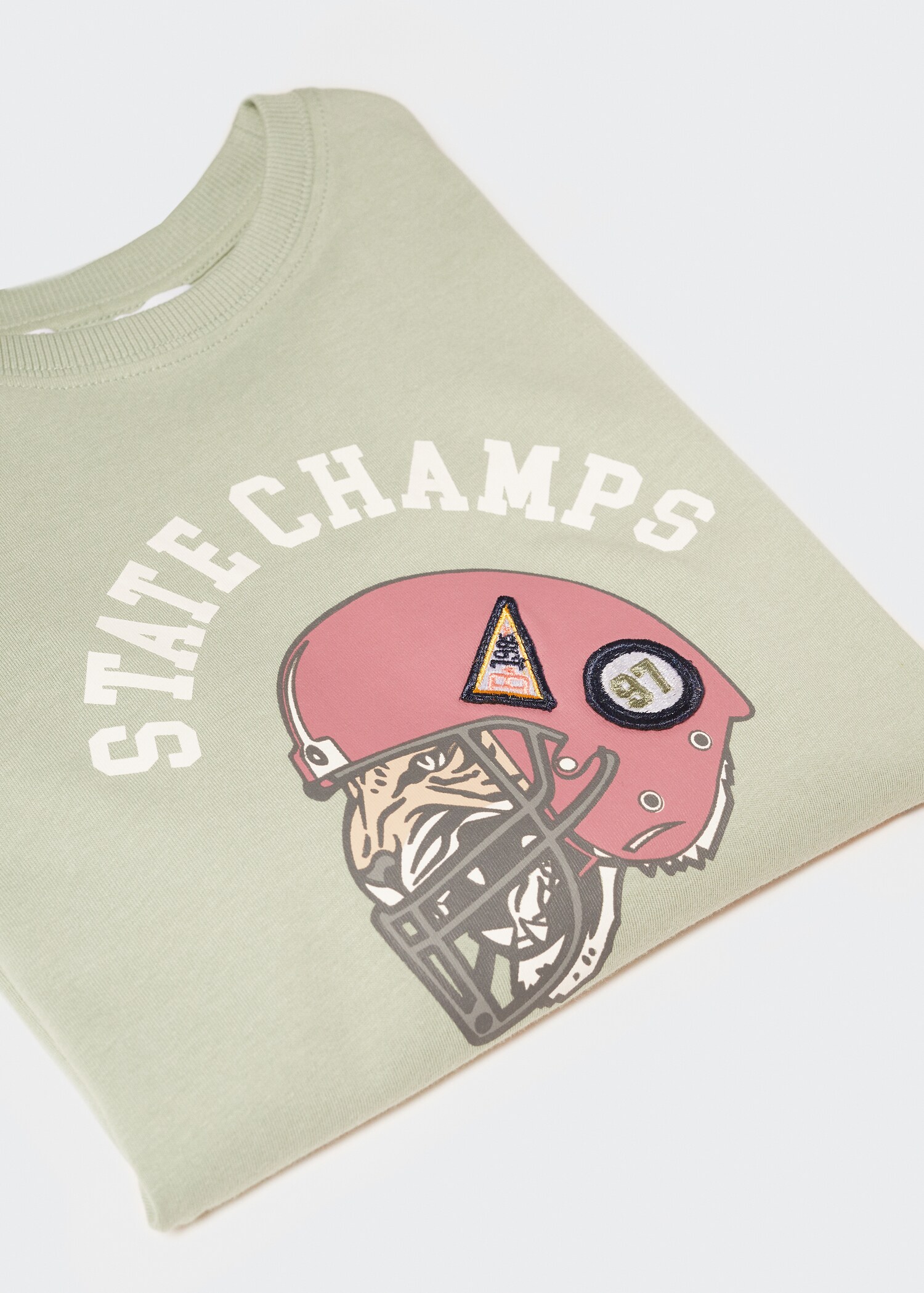 Printed cotton-blend T-shirt - Details of the article 0