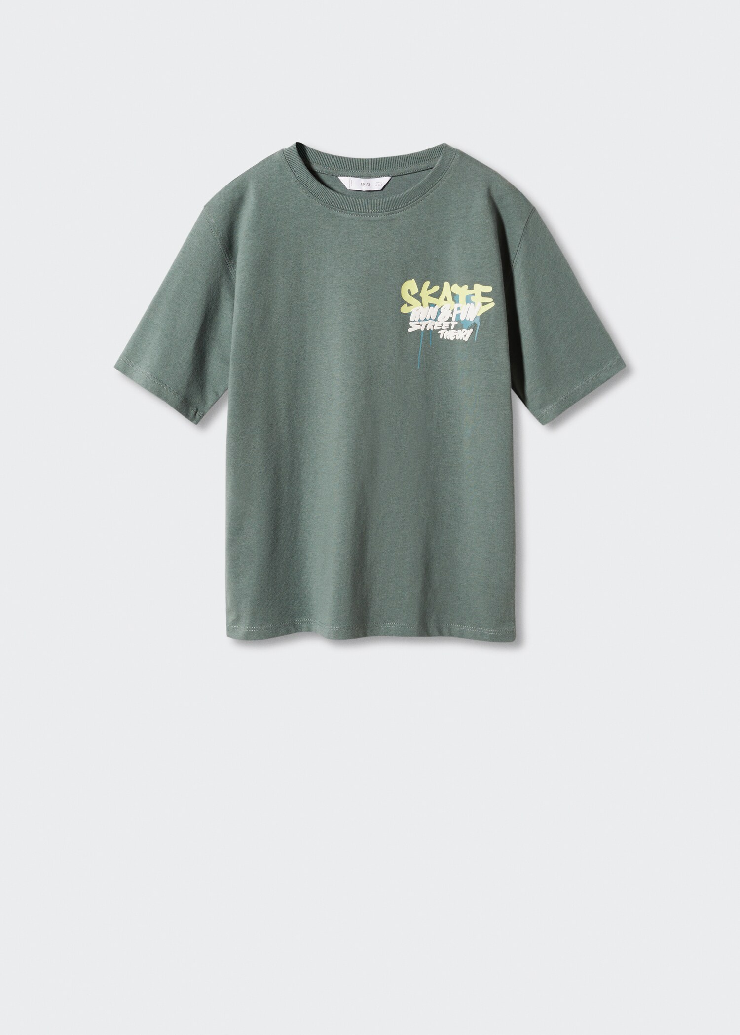 Printed cotton-blend T-shirt - Article without model