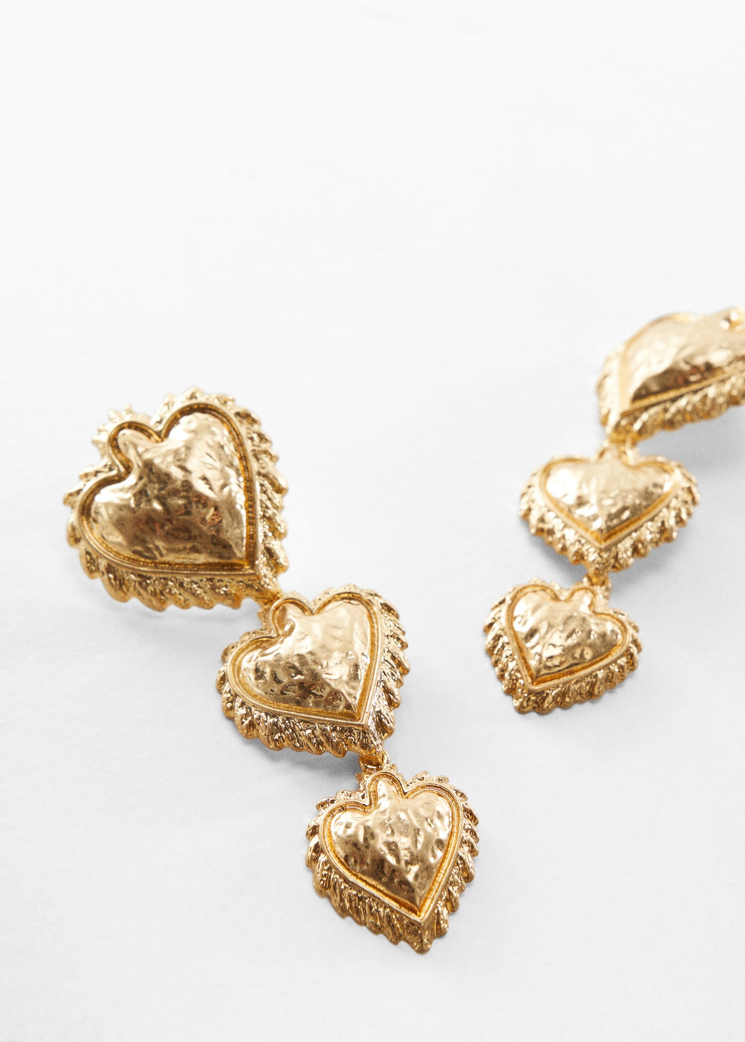 Pendientes corazones - Plano medio