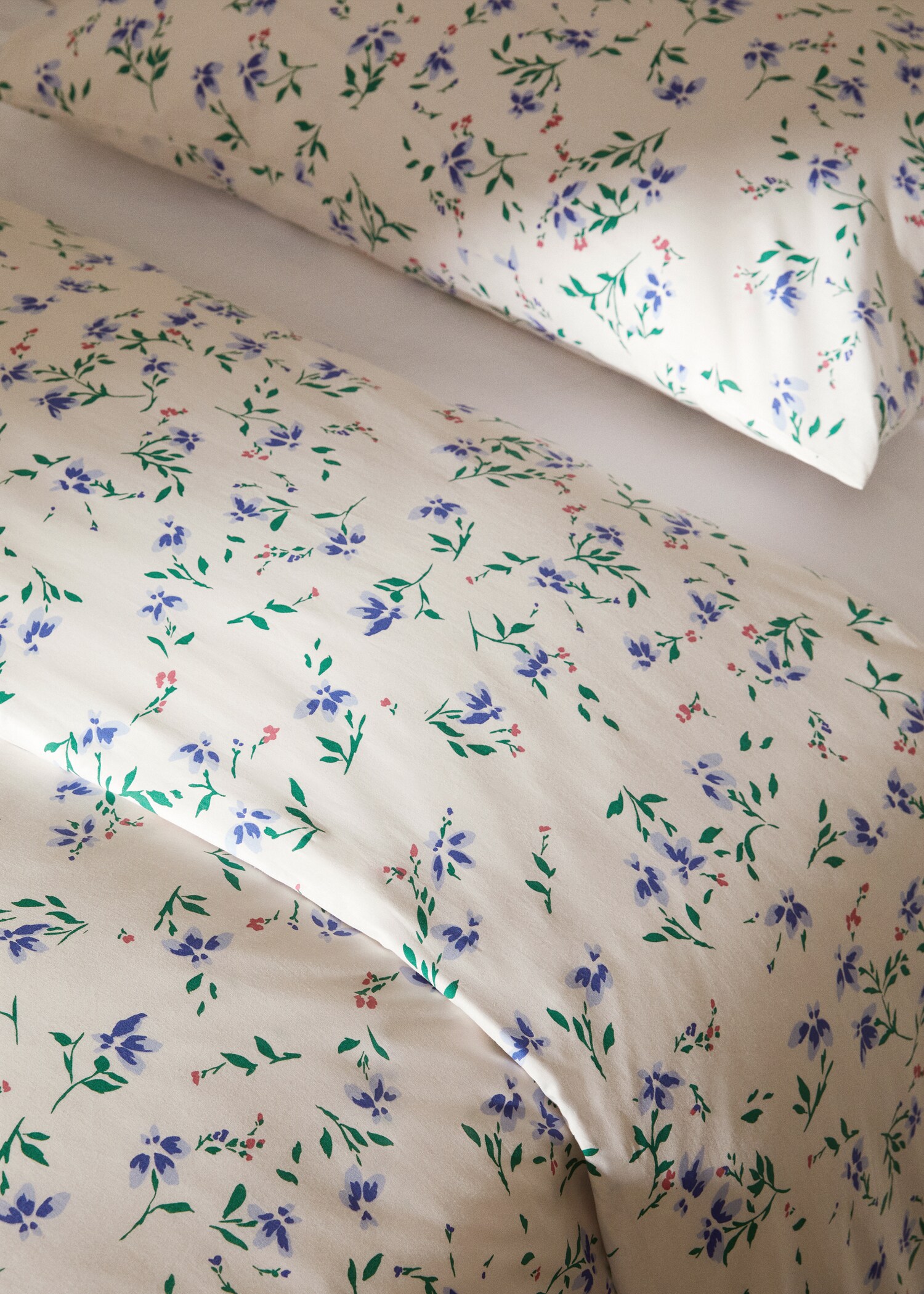 Dynetrekk med blomstertrykk Seng 90 cm - Artikkeldetalj 7