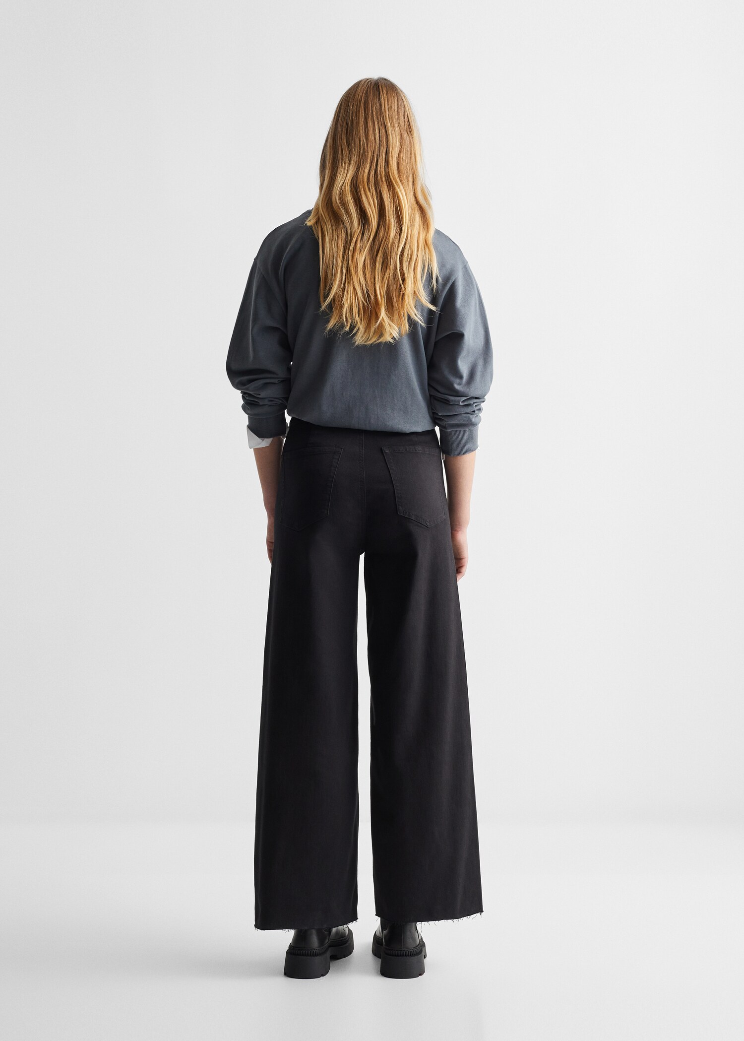Culotte cropped jeans - Reverse of the article