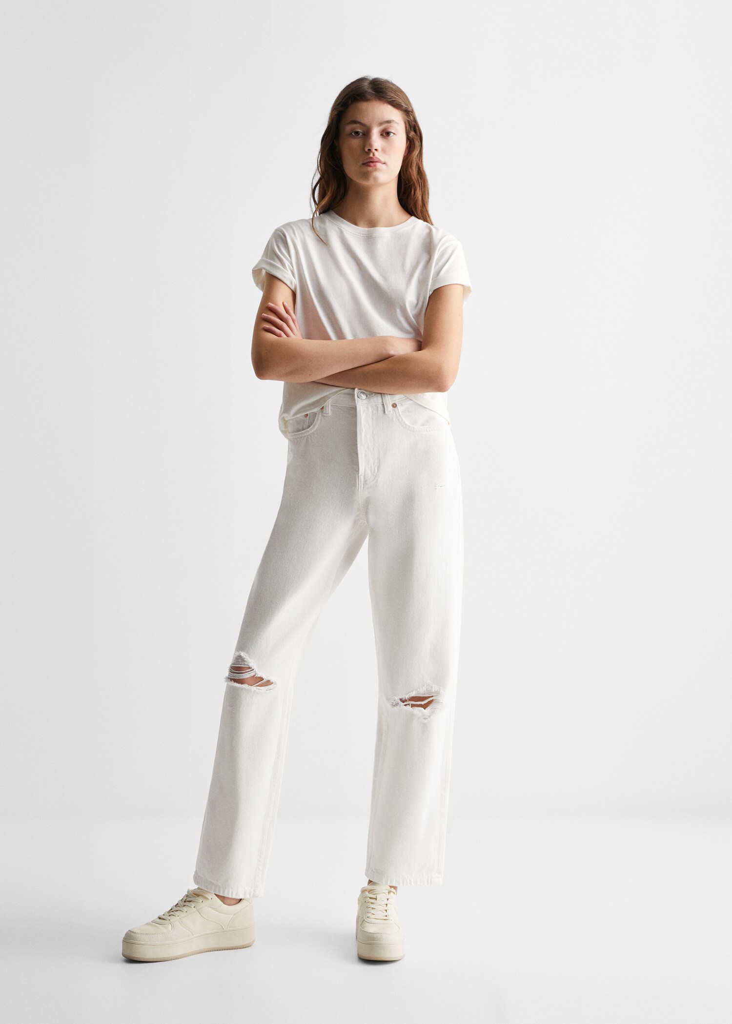 Mom Fit-Jeans mit Zierrissen - Detail des Artikels 1