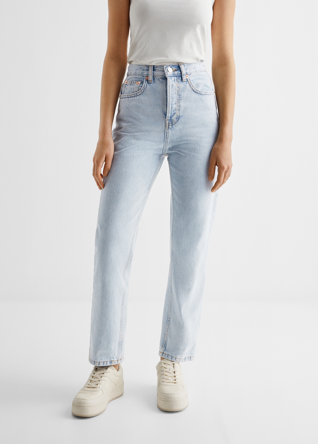 Mom fit decorative rips jeans Teen MANGO Azerbaijan