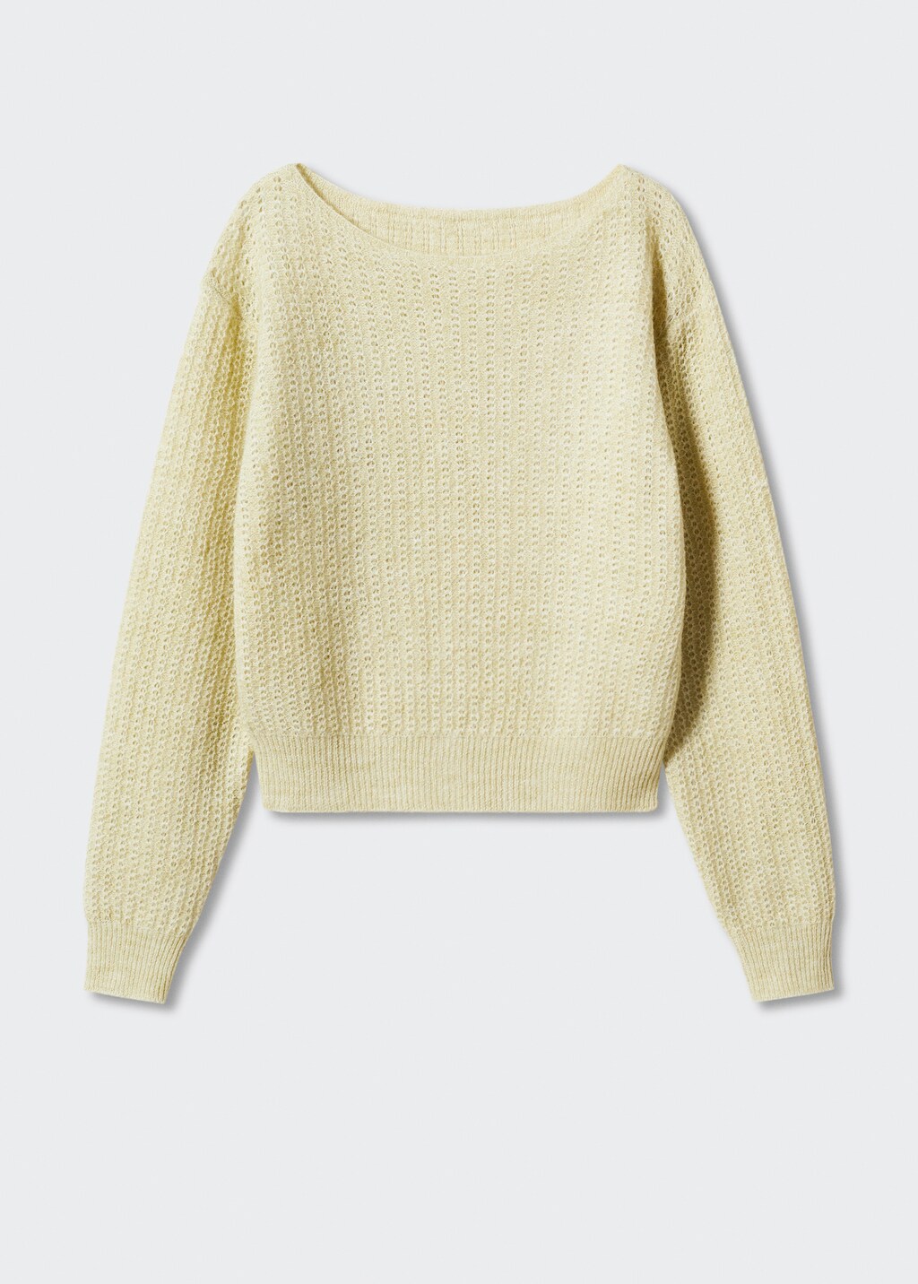 Boat neck cropped sweater Women MANGO Myanmar