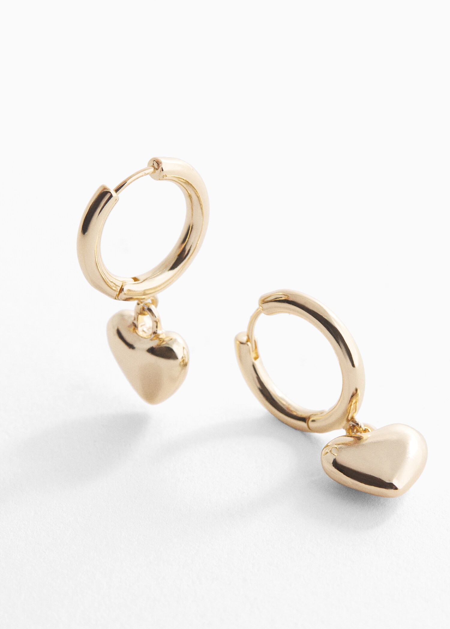 Heart-shape earrings - Medium plane