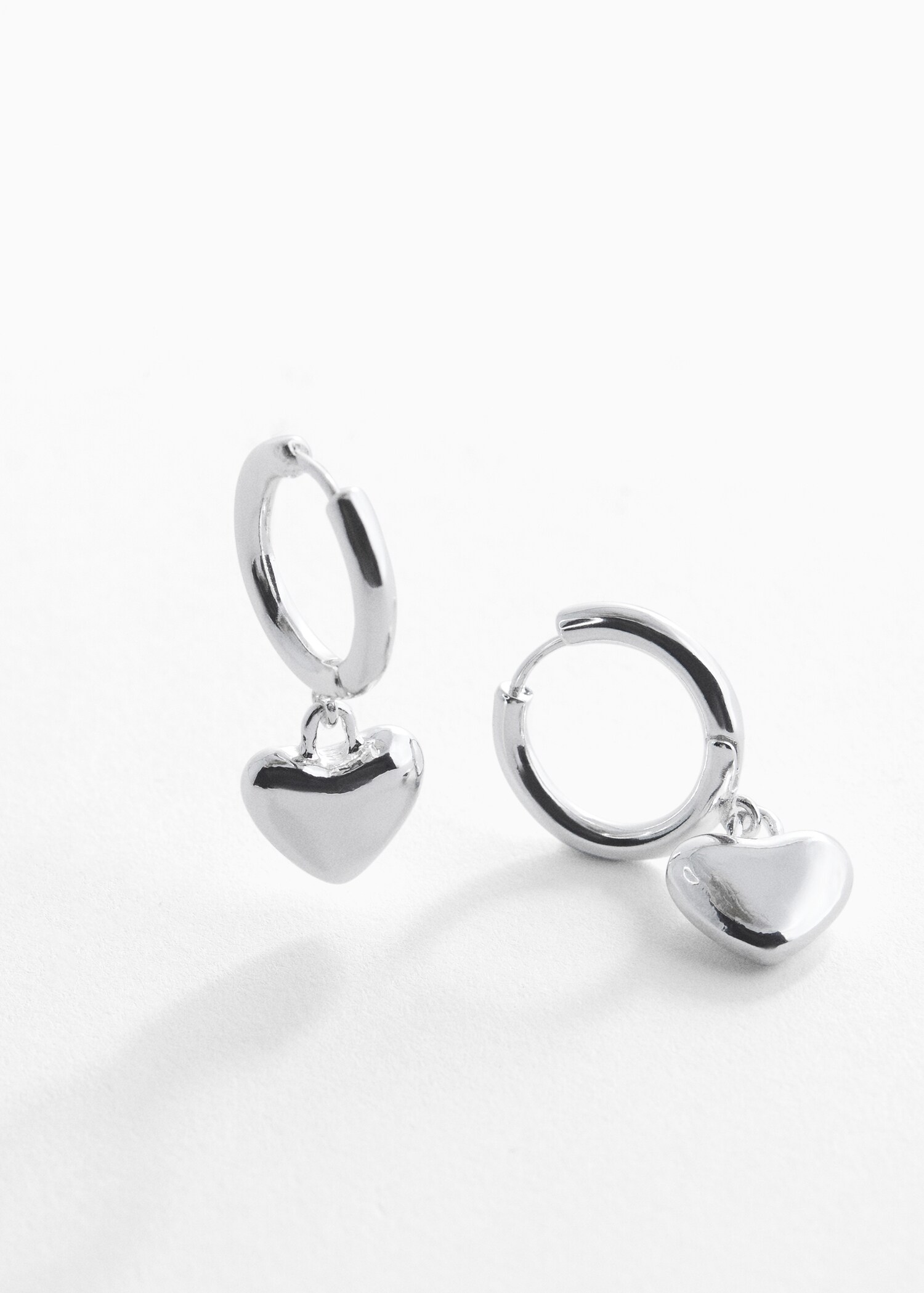 Heart-shape earrings - Medium plane