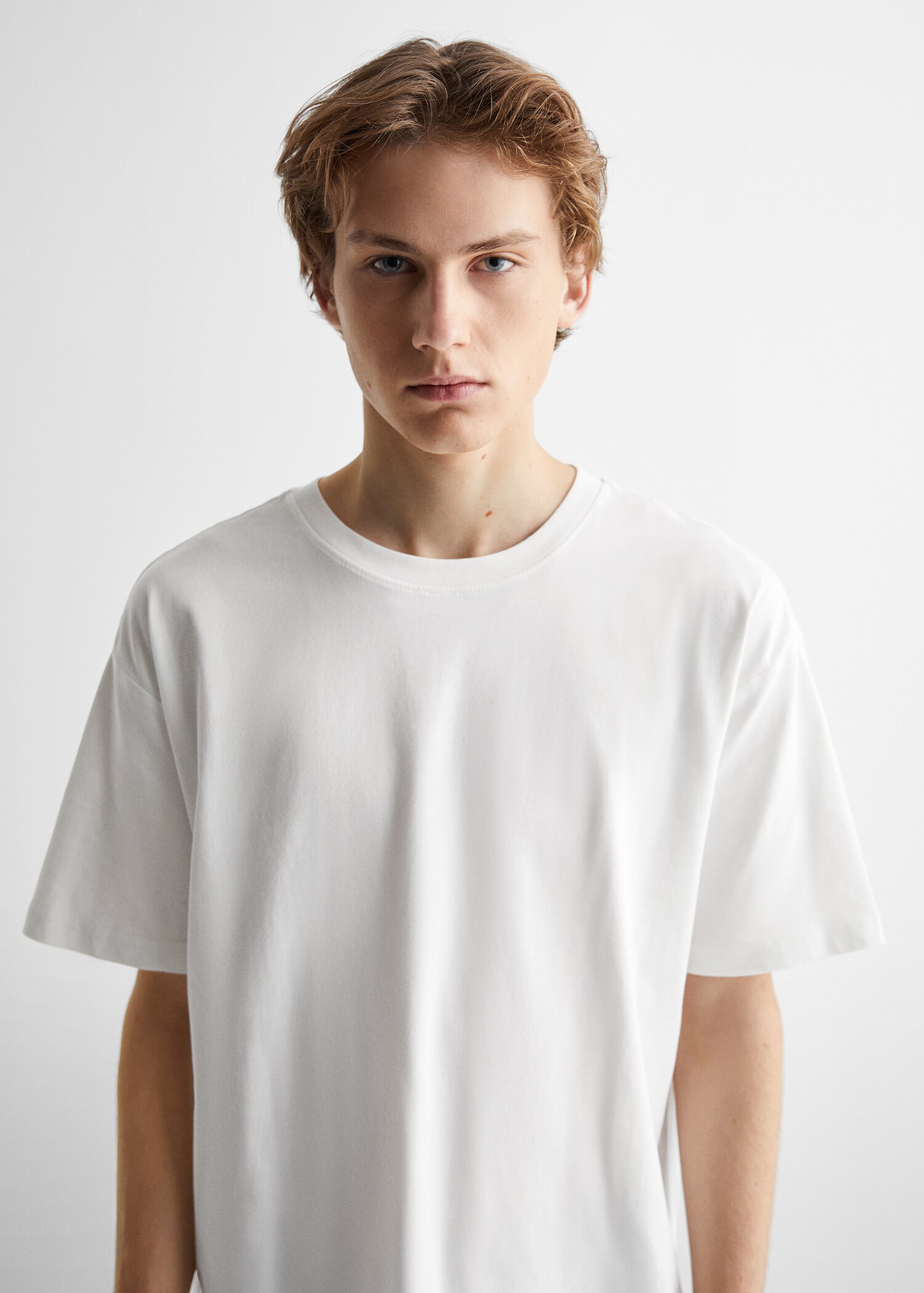 Basic oversized cotton t-shirt - Detail van het artikel 1