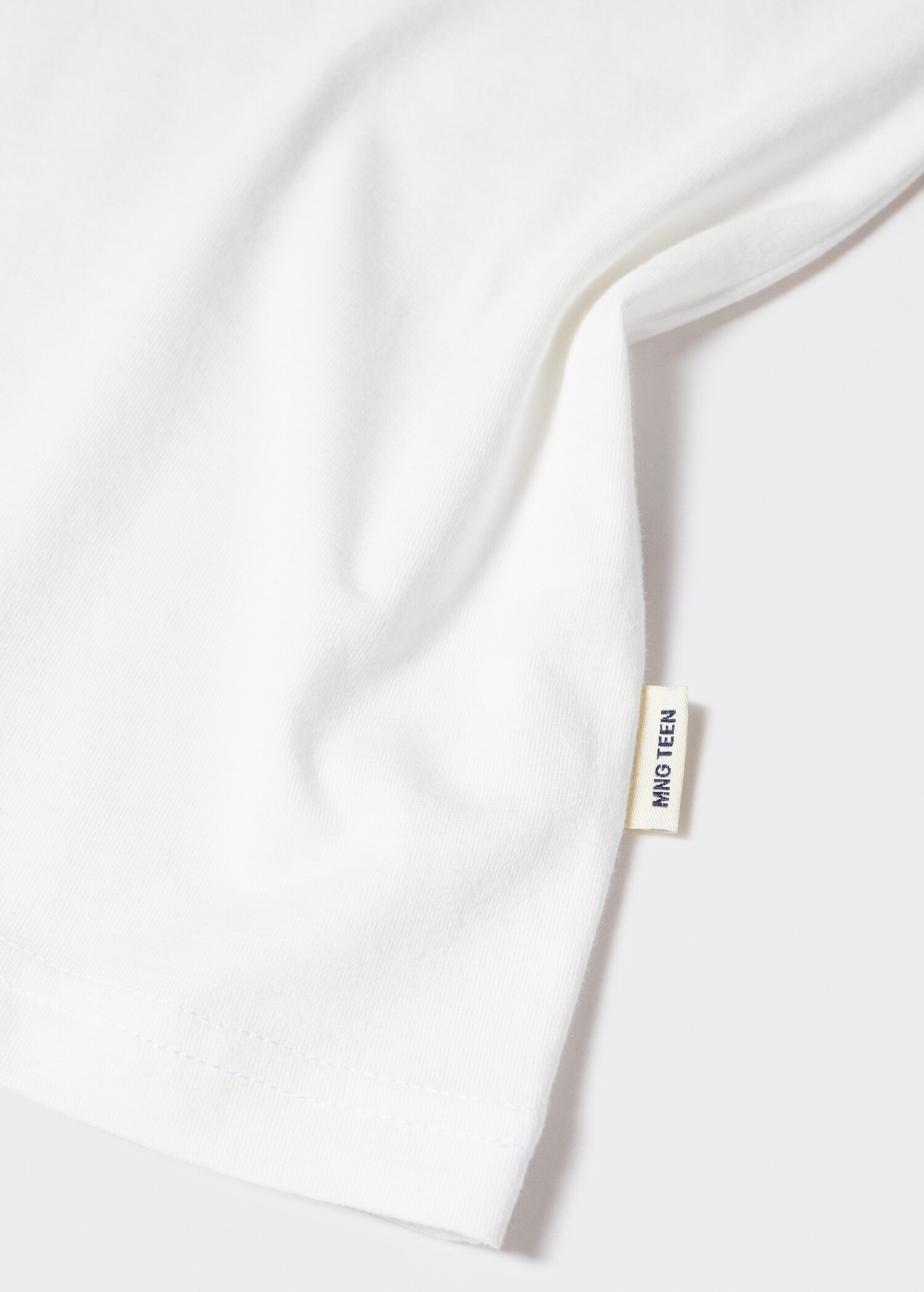 Basic oversized cotton t-shirt - Detail van het artikel 8