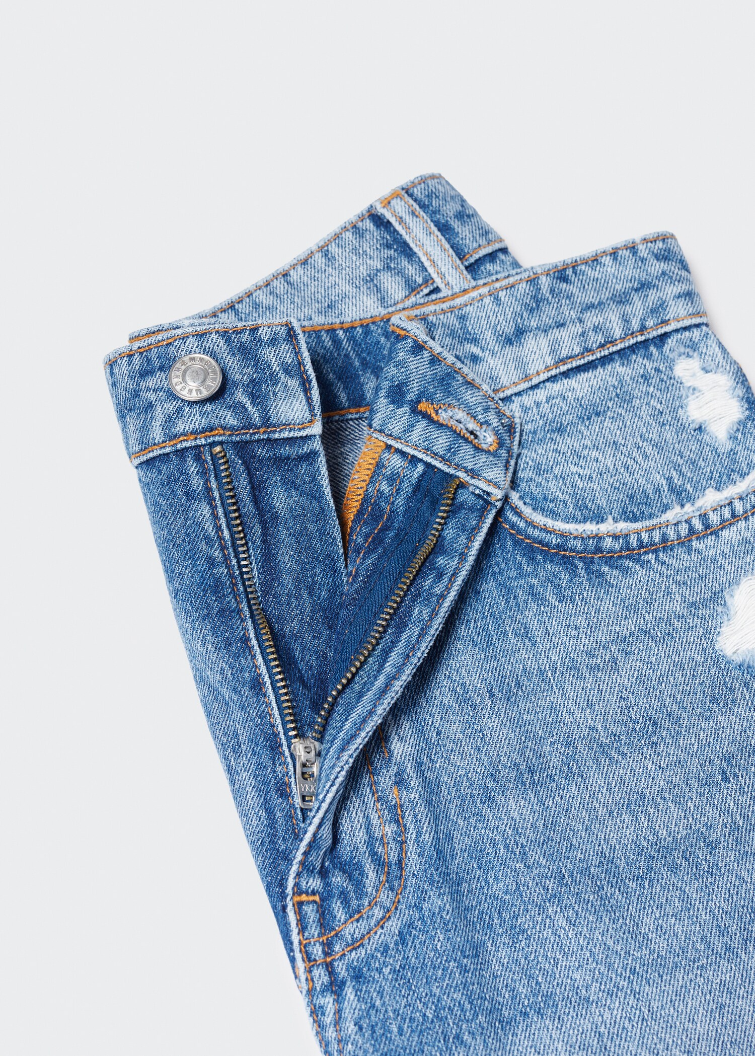 Jean droit taille haute déchiré - Détail de l'article 8