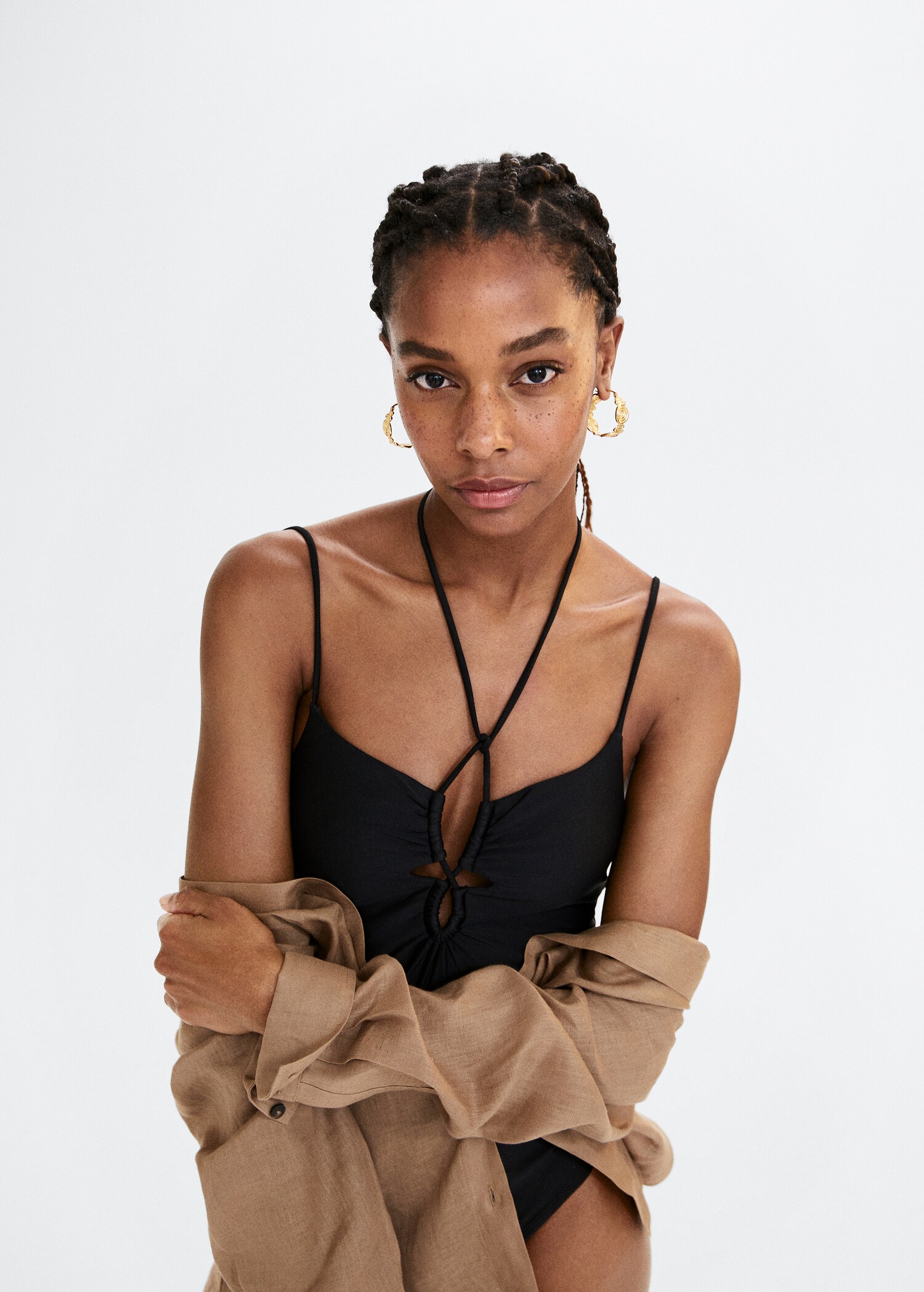 Swimsuit with cross back straps  - Details of the article 1