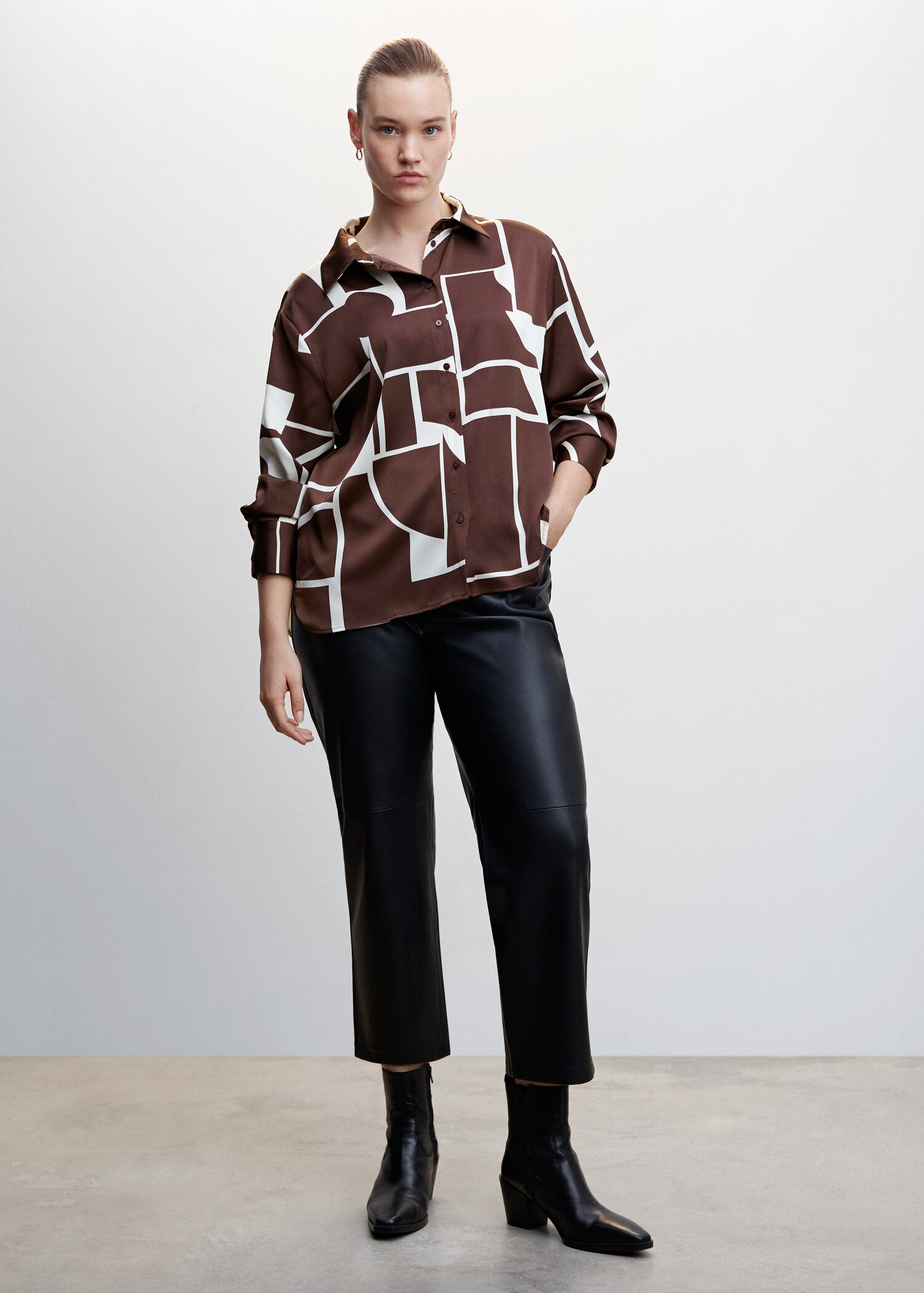 Chemise satinée imprimée - Détail de l'article 3