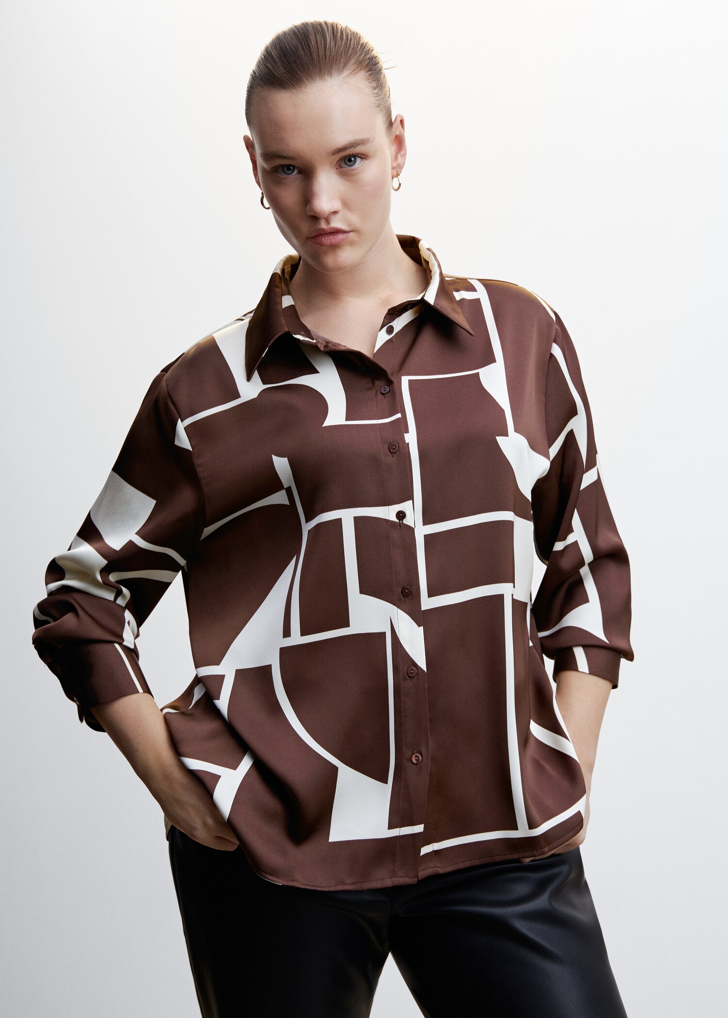 Chemise satinée imprimée - Détail de l'article 5