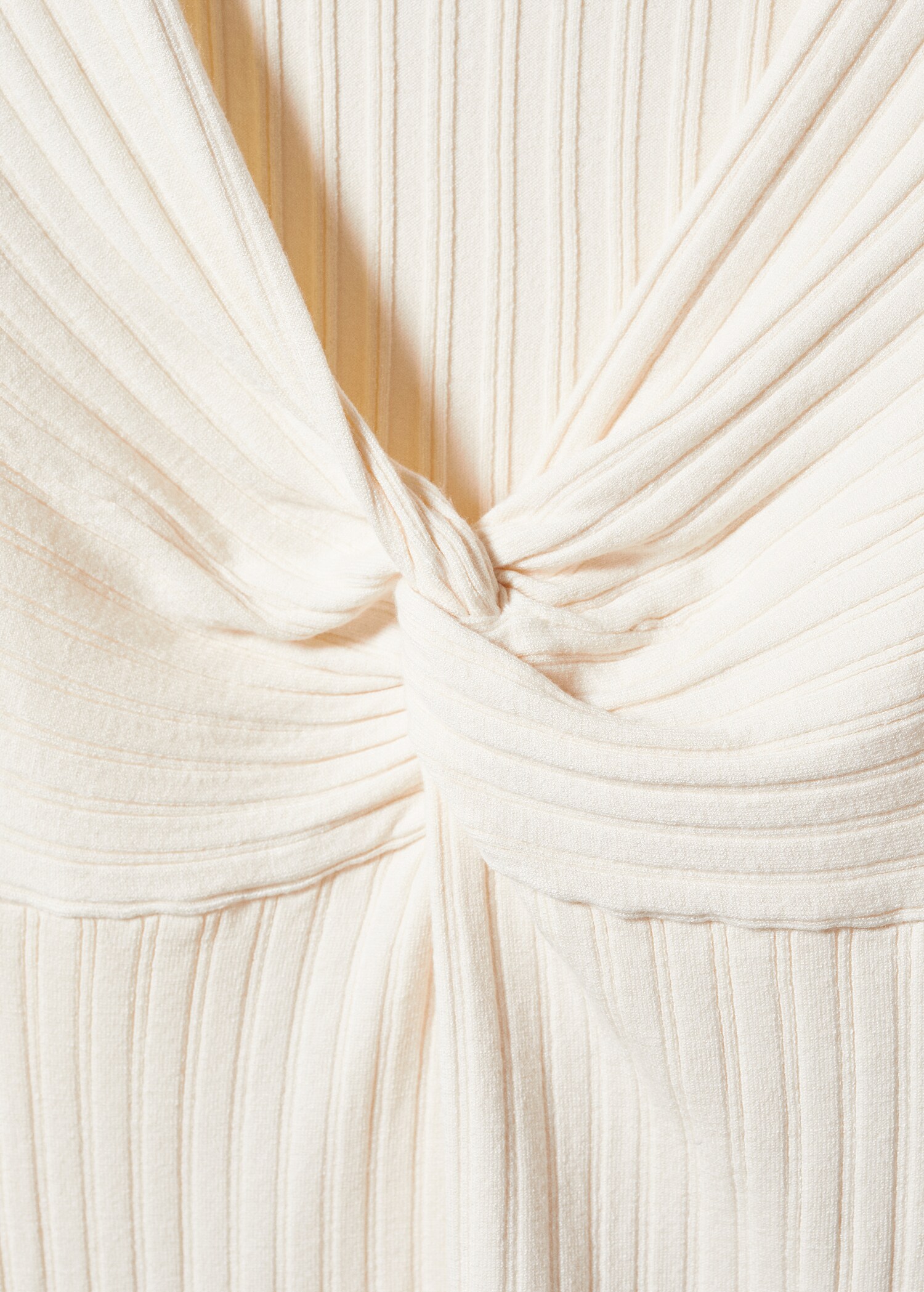 Ribbed sweater with knot - Details of the article 8