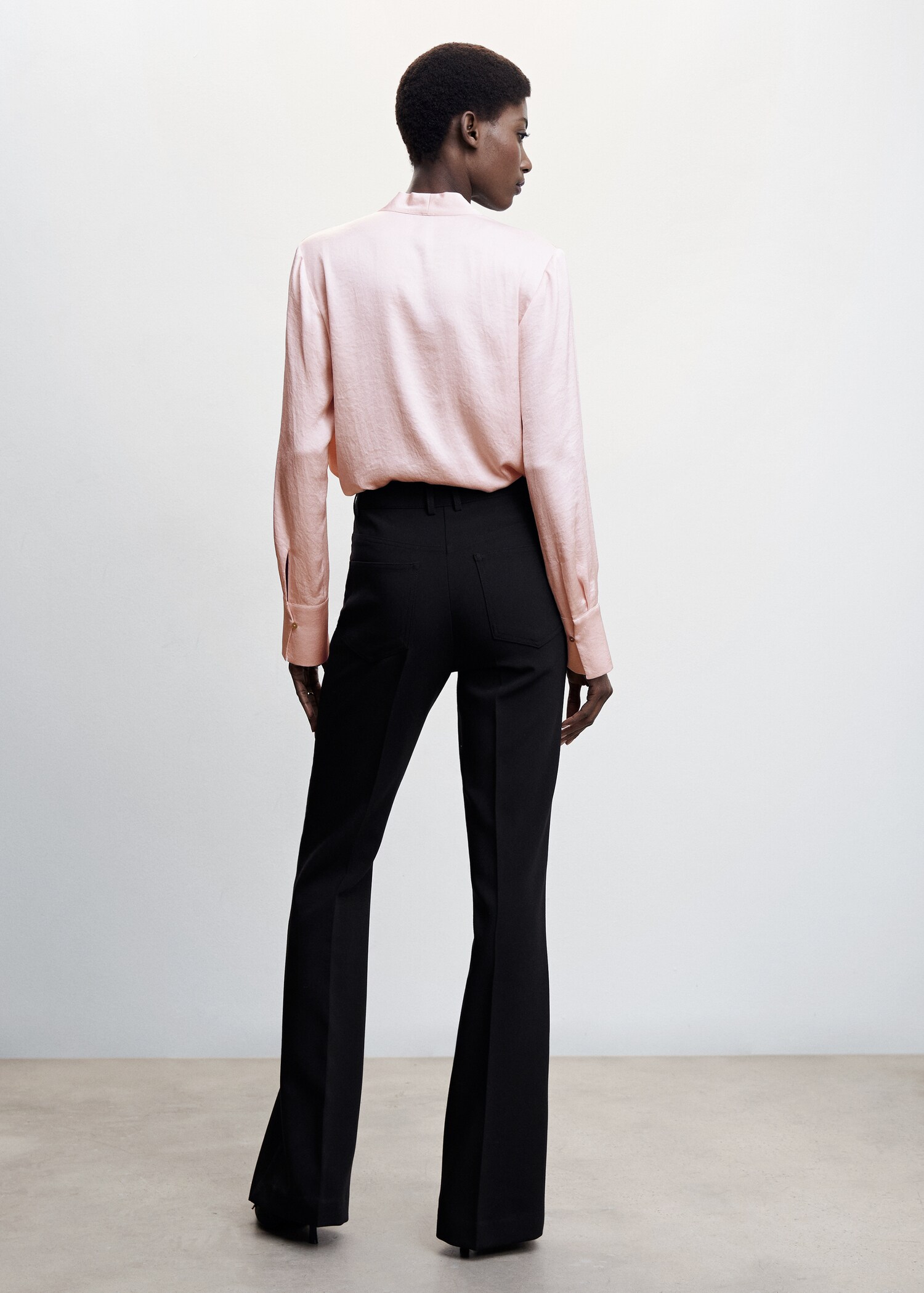 Satin wrap blouse - Reverse of the article