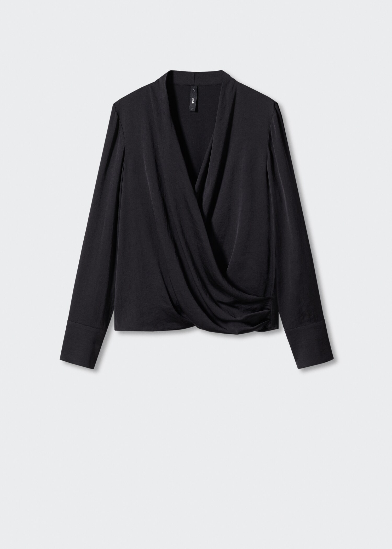 Satin wrap blouse - Article without model