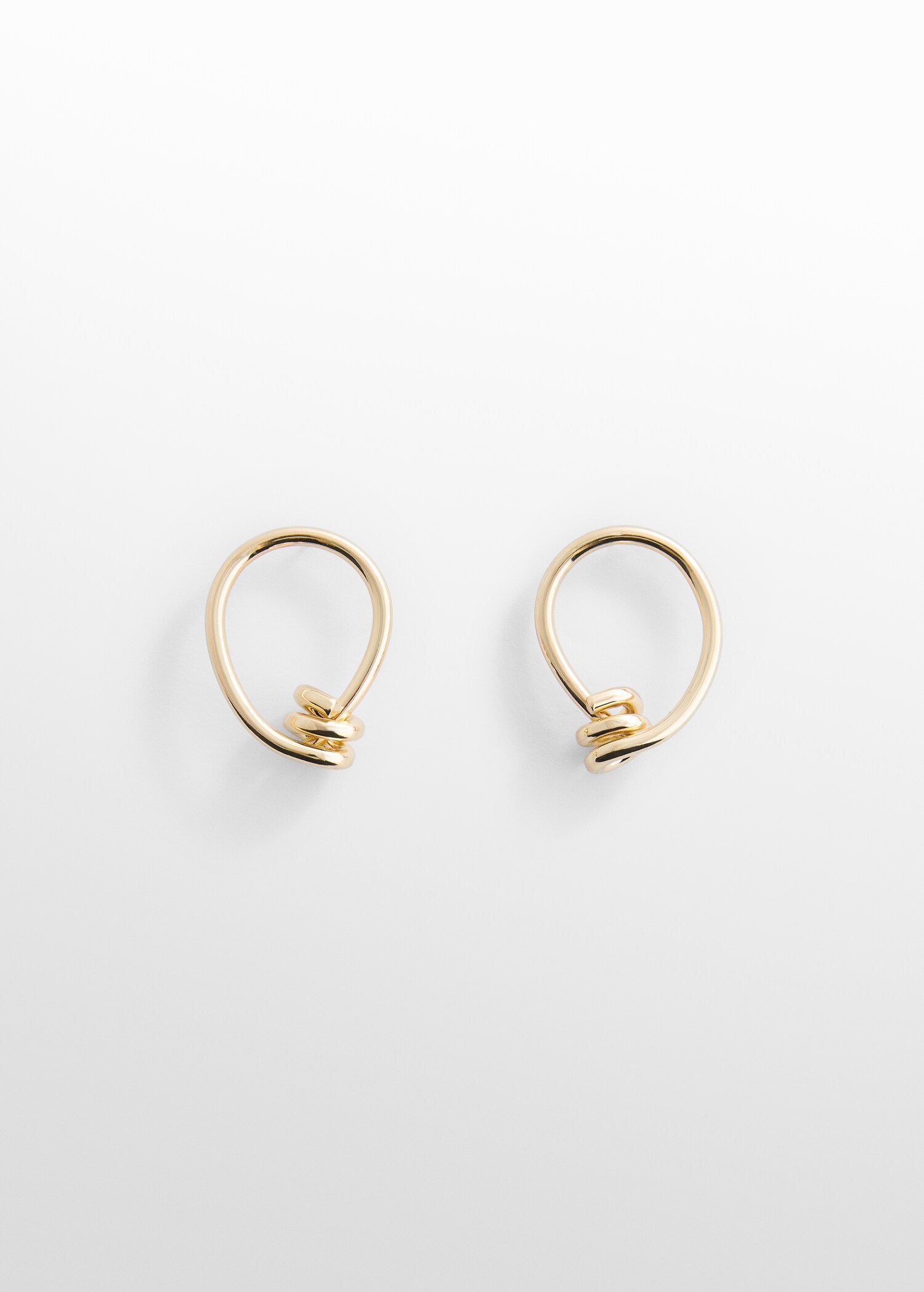Earrings hoop knot - منتج دون نموذج