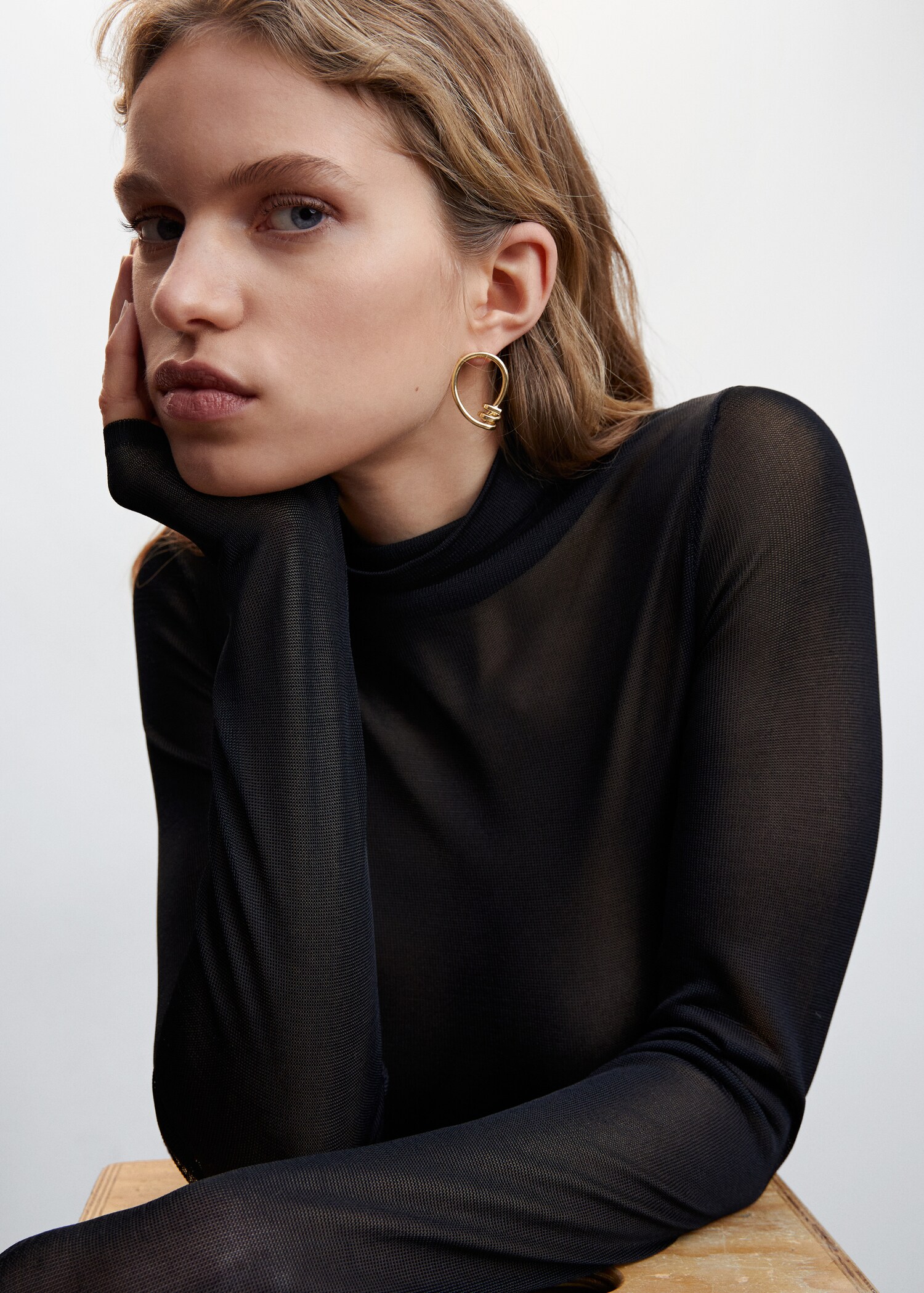 Earrings hoop knot - تفاصيل المنتج 9