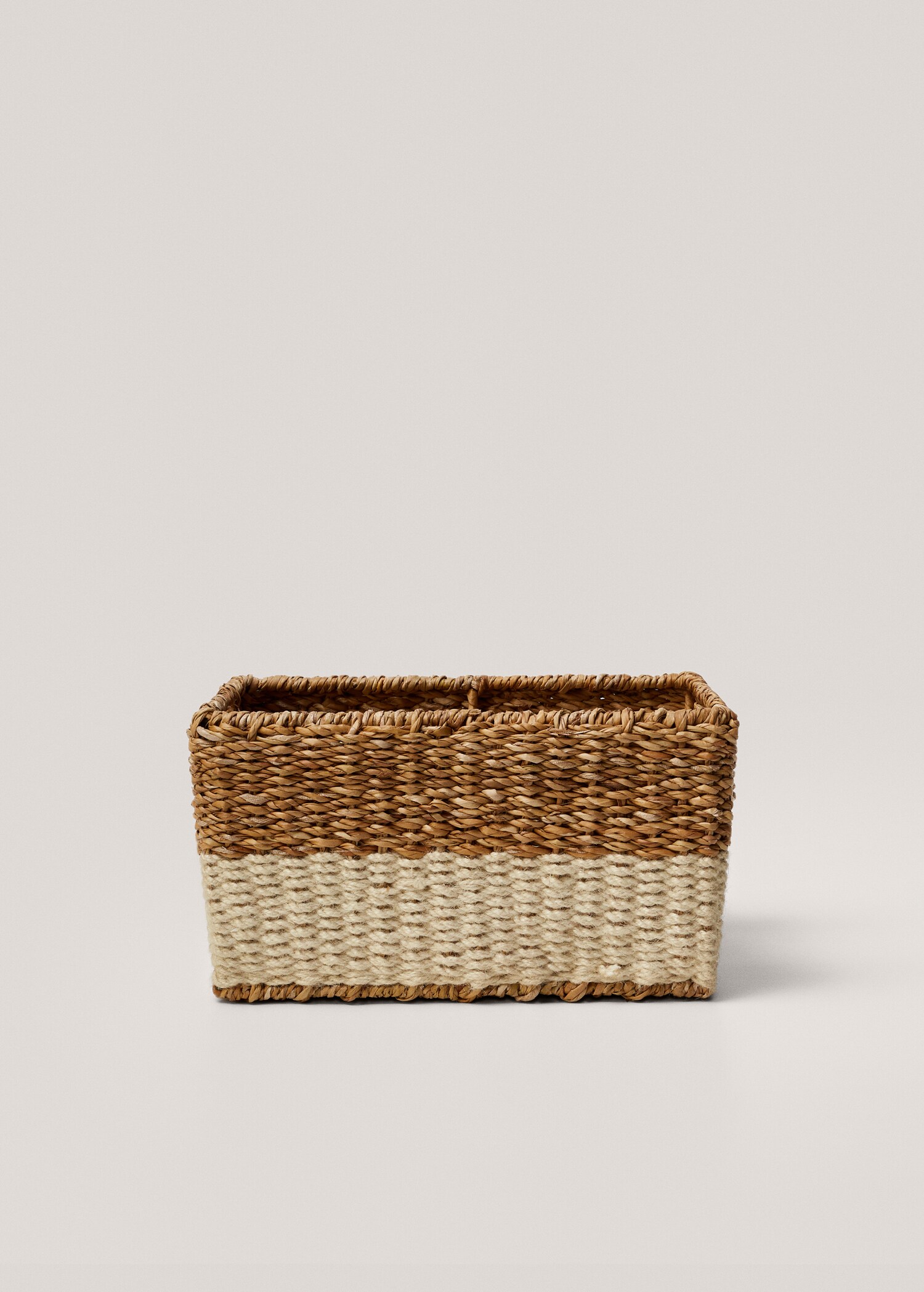 Flechtkorb aus Naturfasern 33 x 25 x 18 cm - Artikel ohne Model