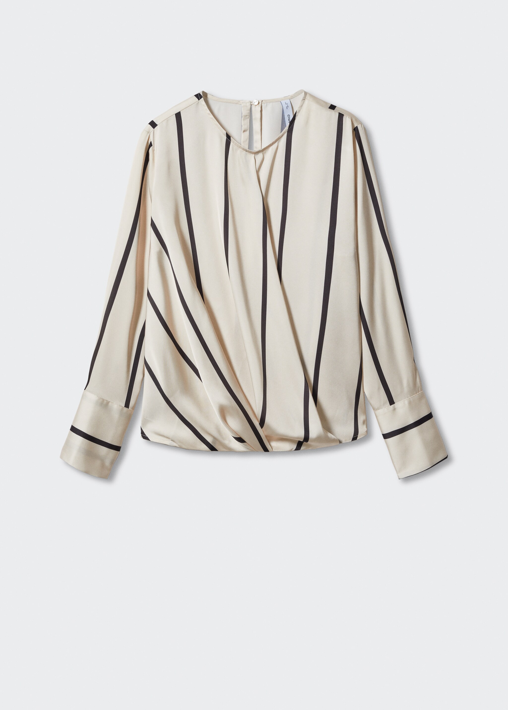Striped satin blouse - Article without model
