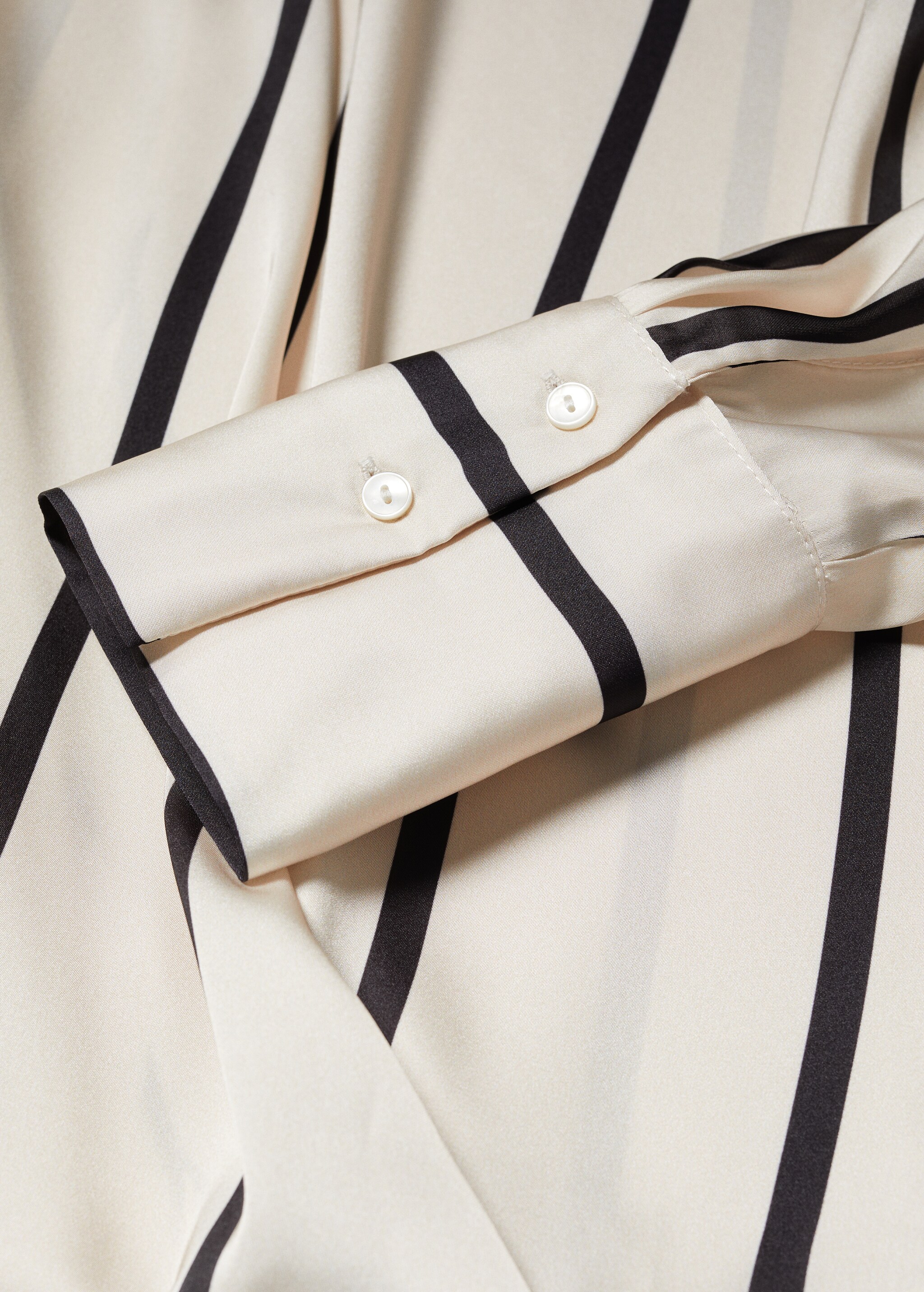 Striped satin blouse - Details of the article 8