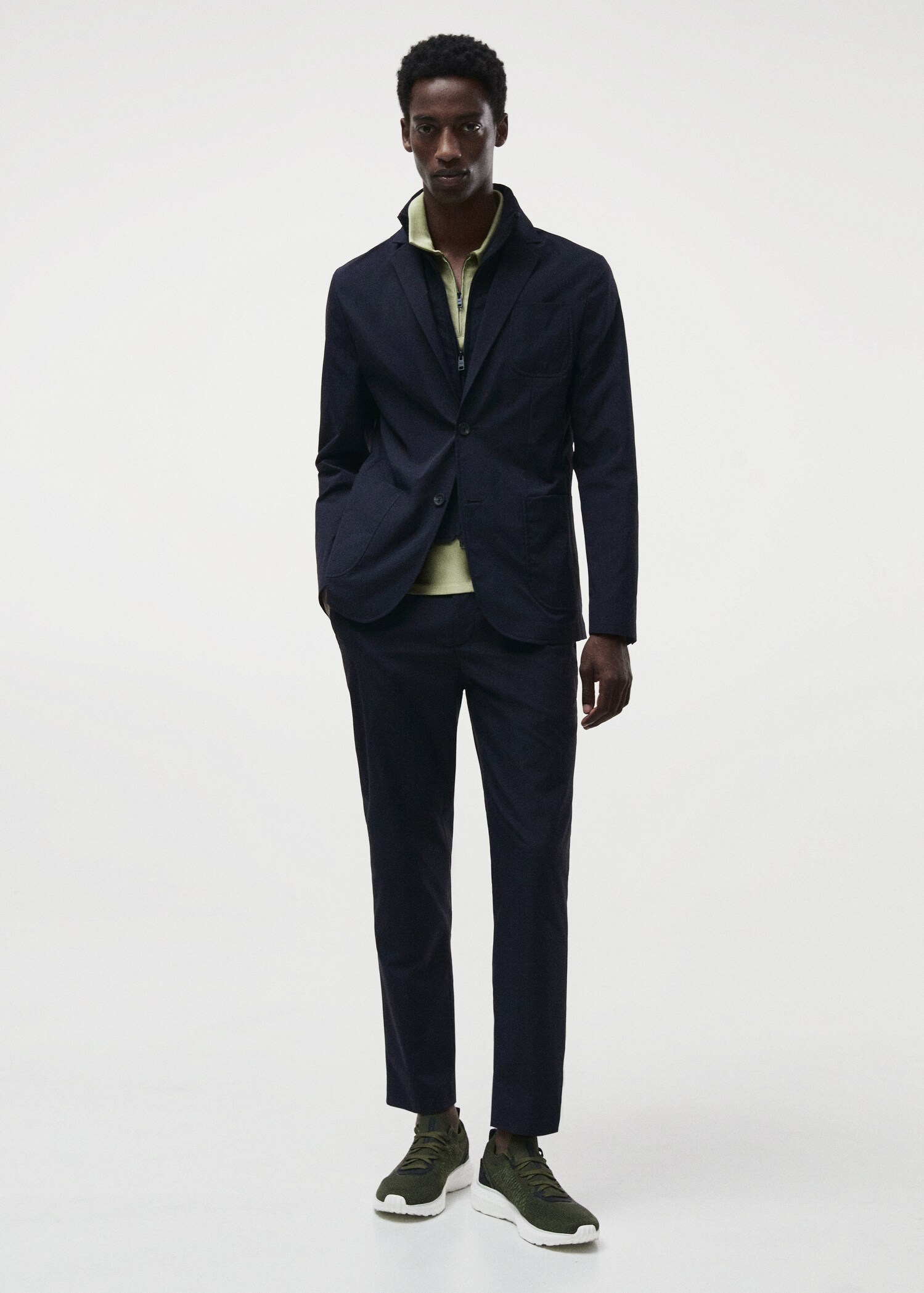 Slim-fit water-repellent trousers - Details of the article 5