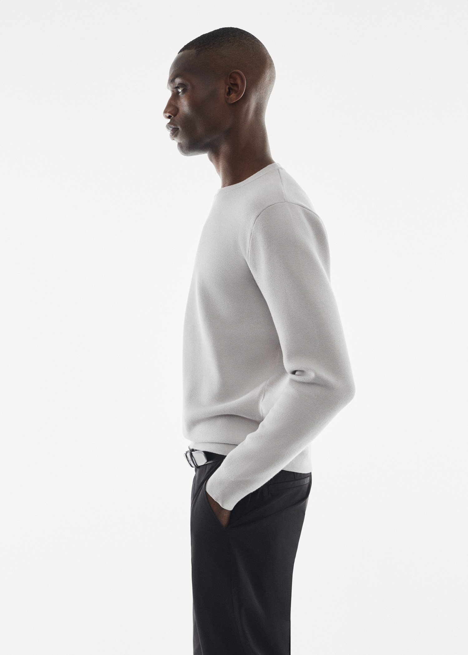 Round-neck breathable sweater - Детальніше про товар 6