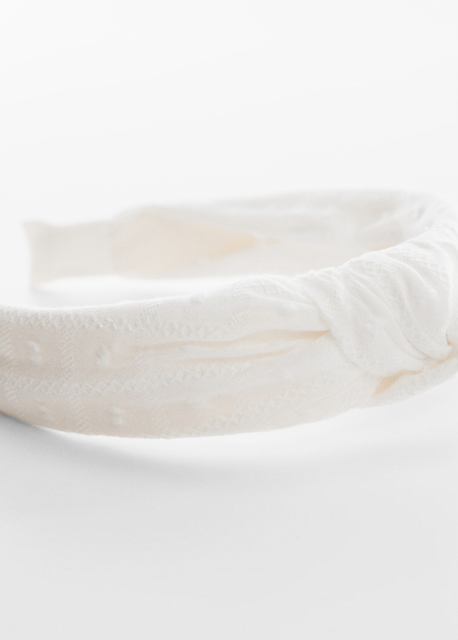 Knotted cotton headband - Medium plane