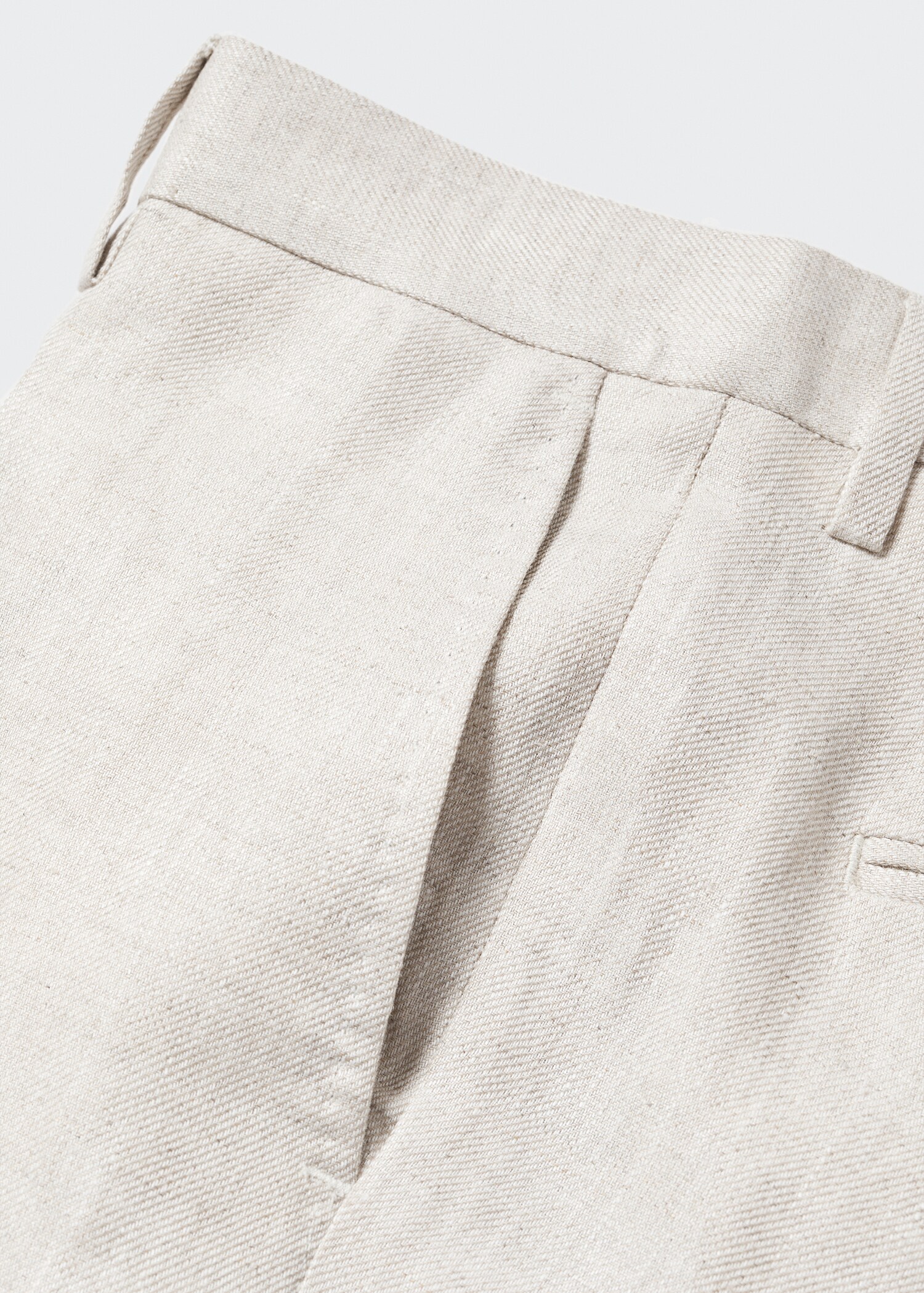 100% linen suit trousers - Details of the article 8